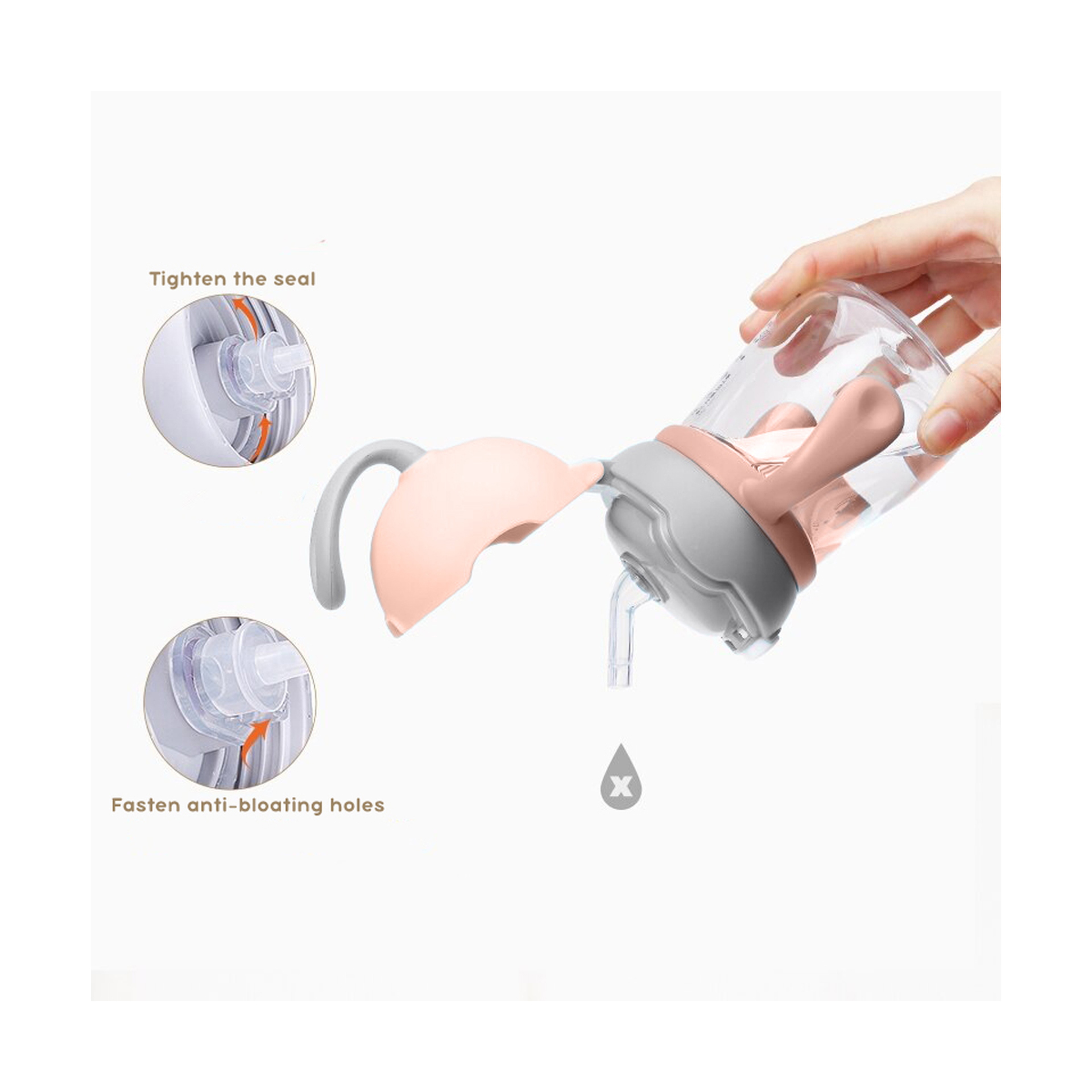 Luqu Tritan Sippy Cups Toddlers 220Ml