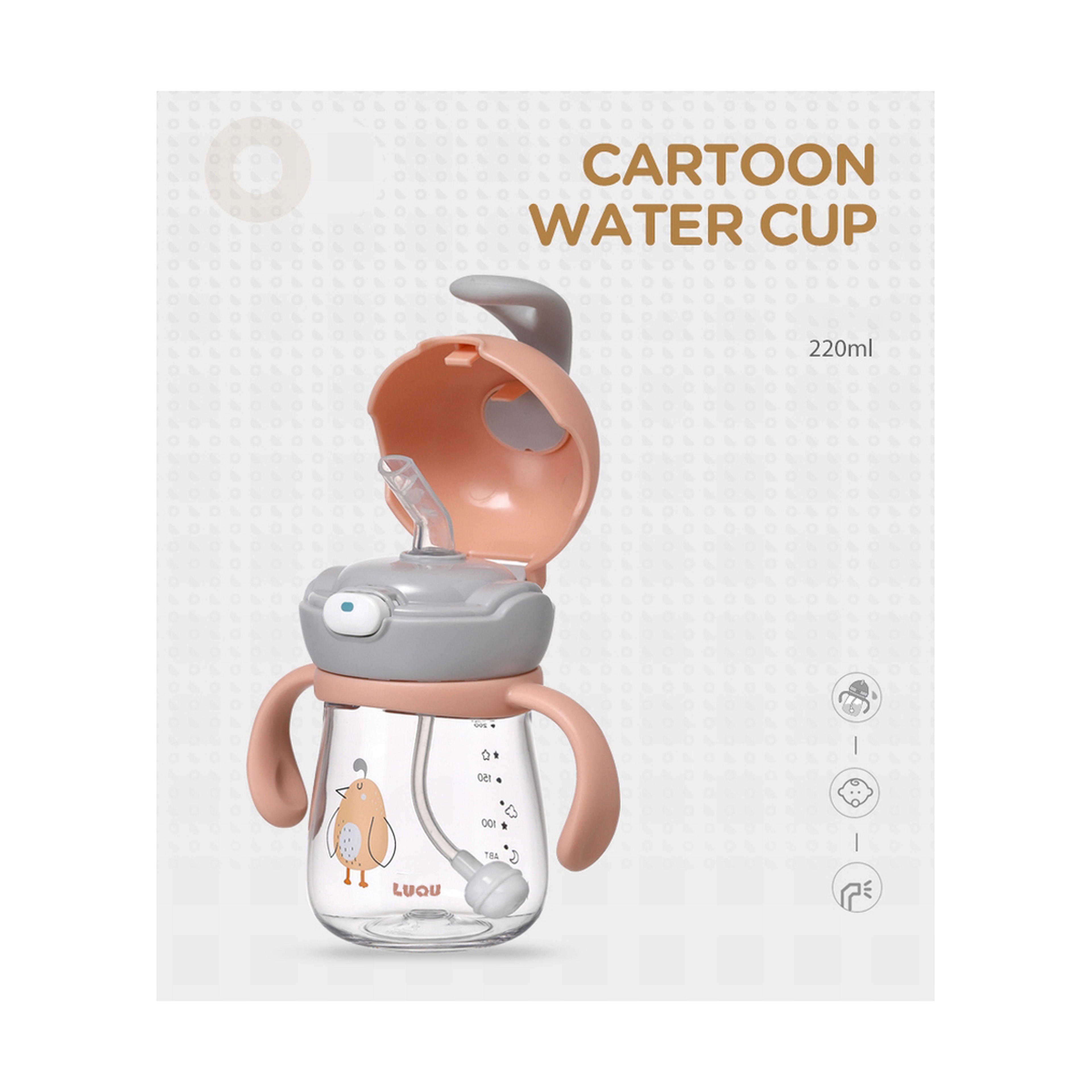Luqu Tritan Sippy Cups Toddlers 220Ml