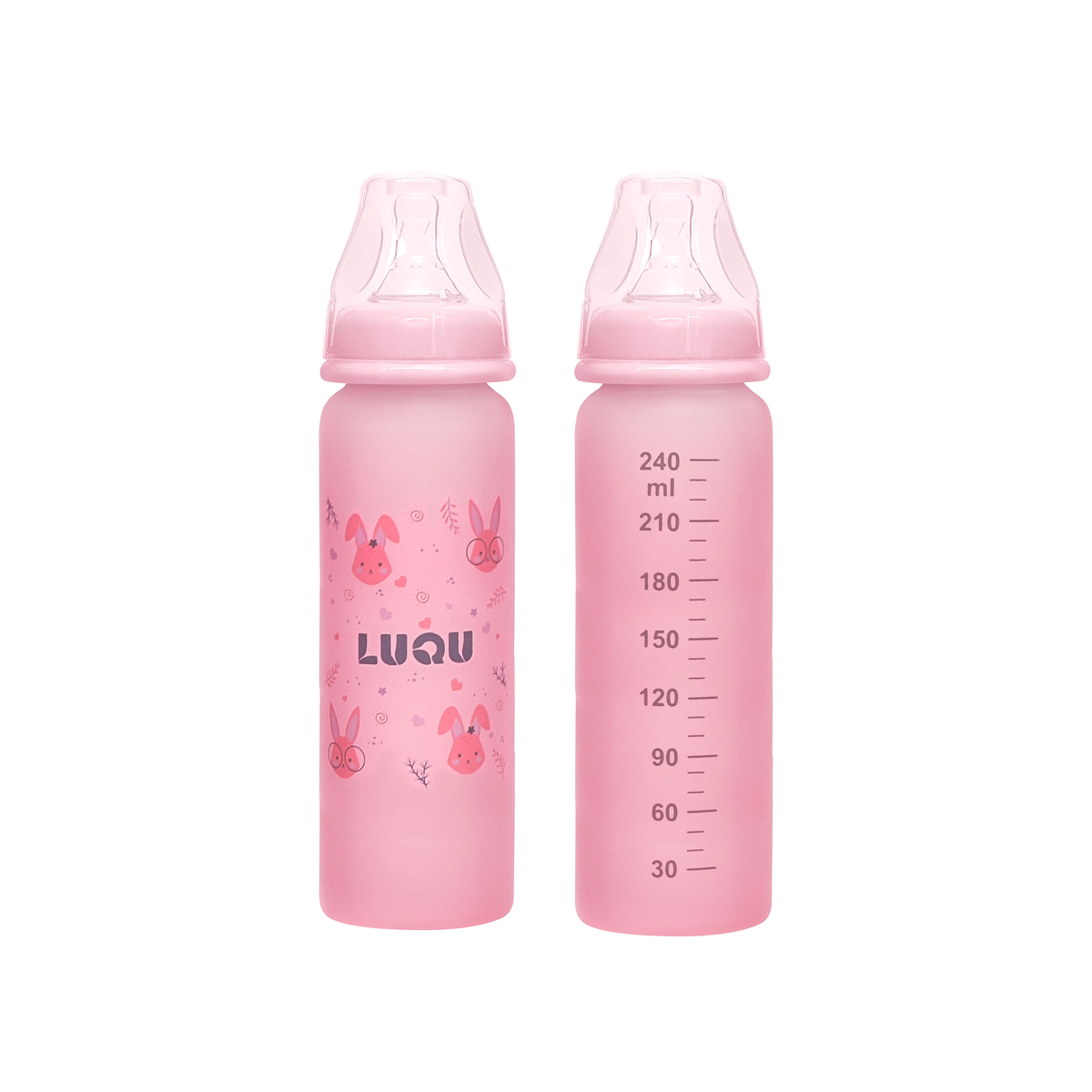 Luqu Bottle Silicone Coating, 240Ml Pink