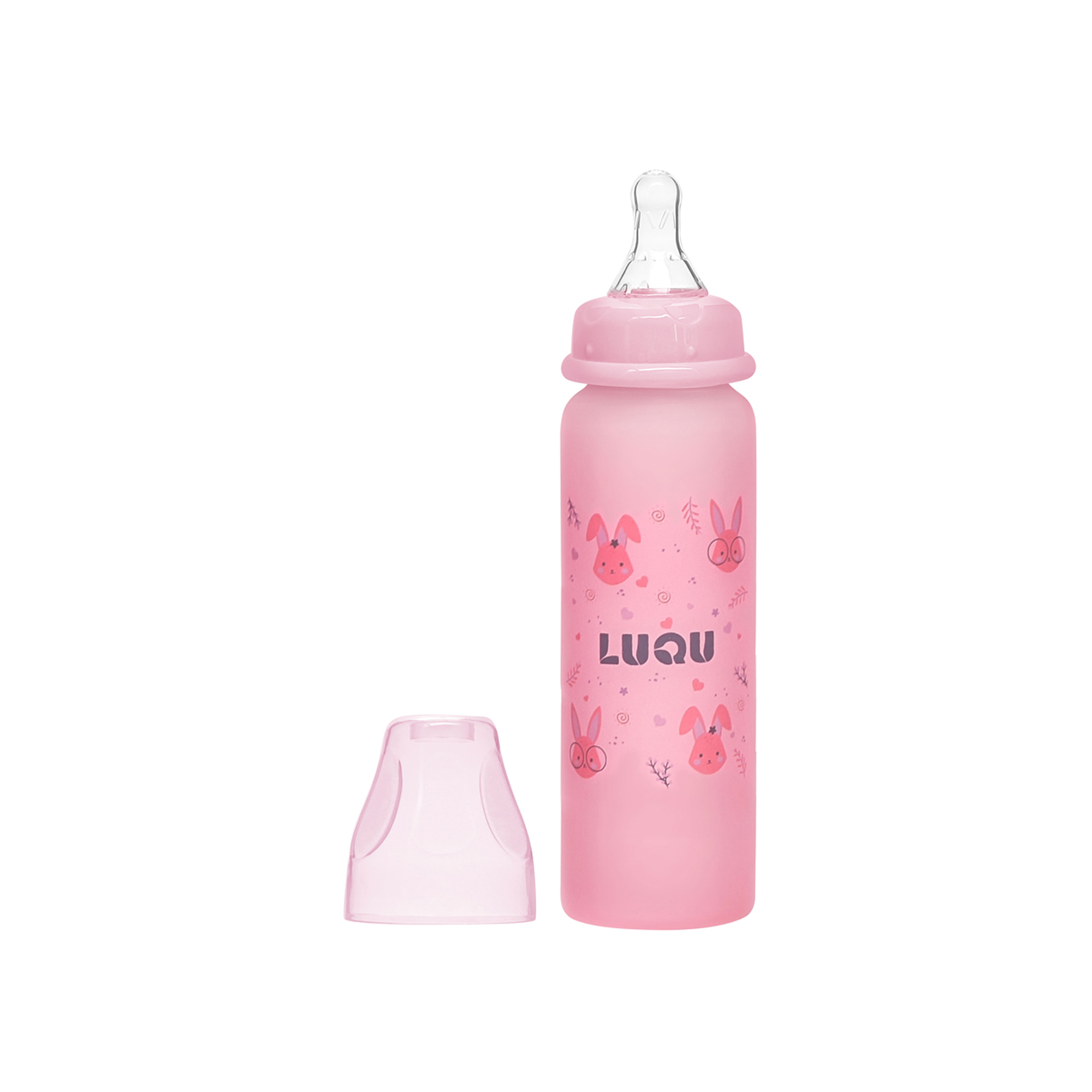 Luqu Bottle Silicone Coating, 240Ml Pink