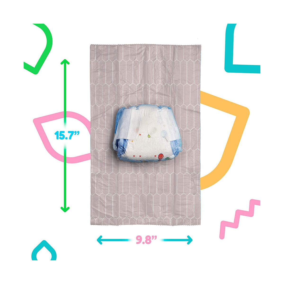 Luqu Diaper Disposal Bag Dispenser Pink