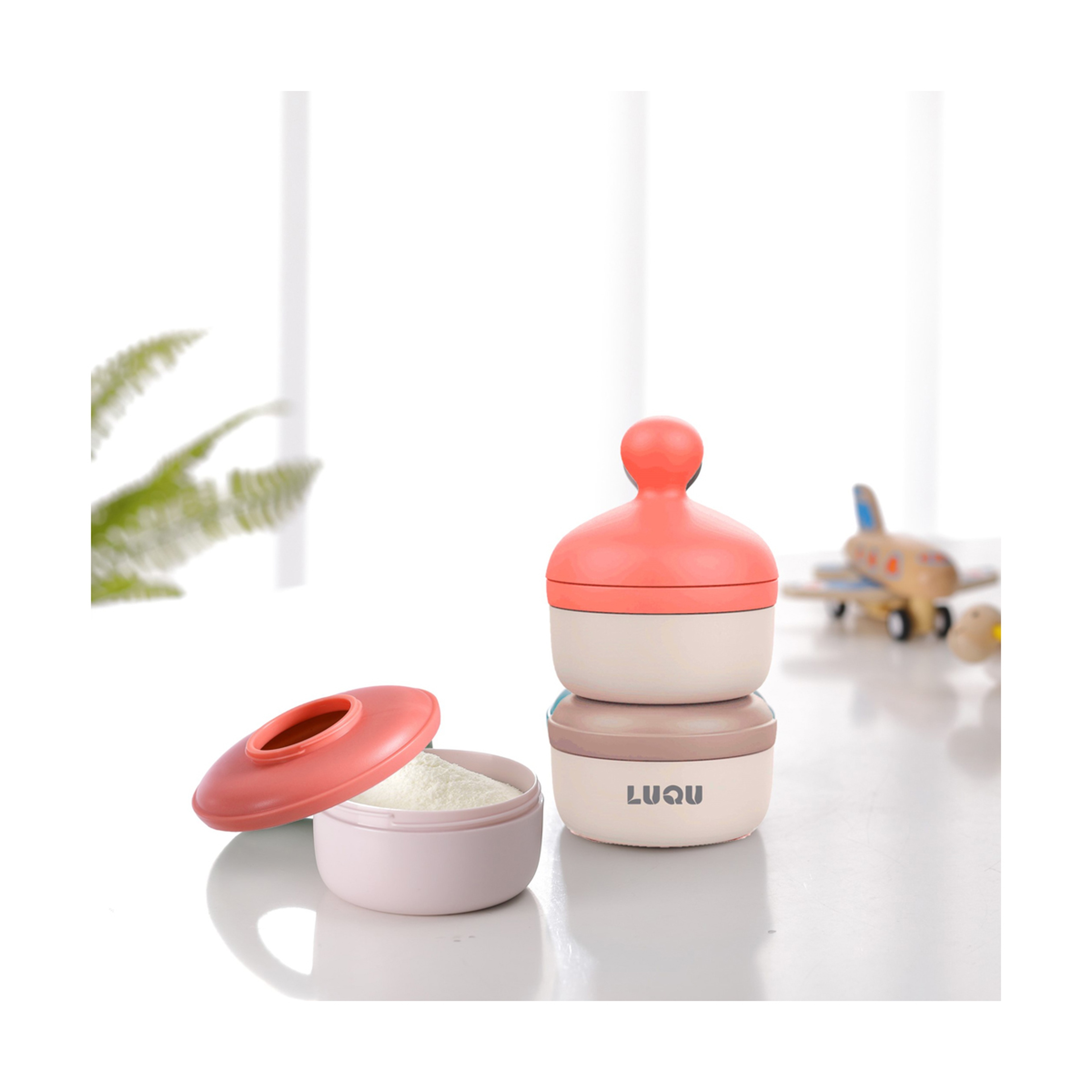 Luqu Portable Milk Pwder Container 3Lpnk