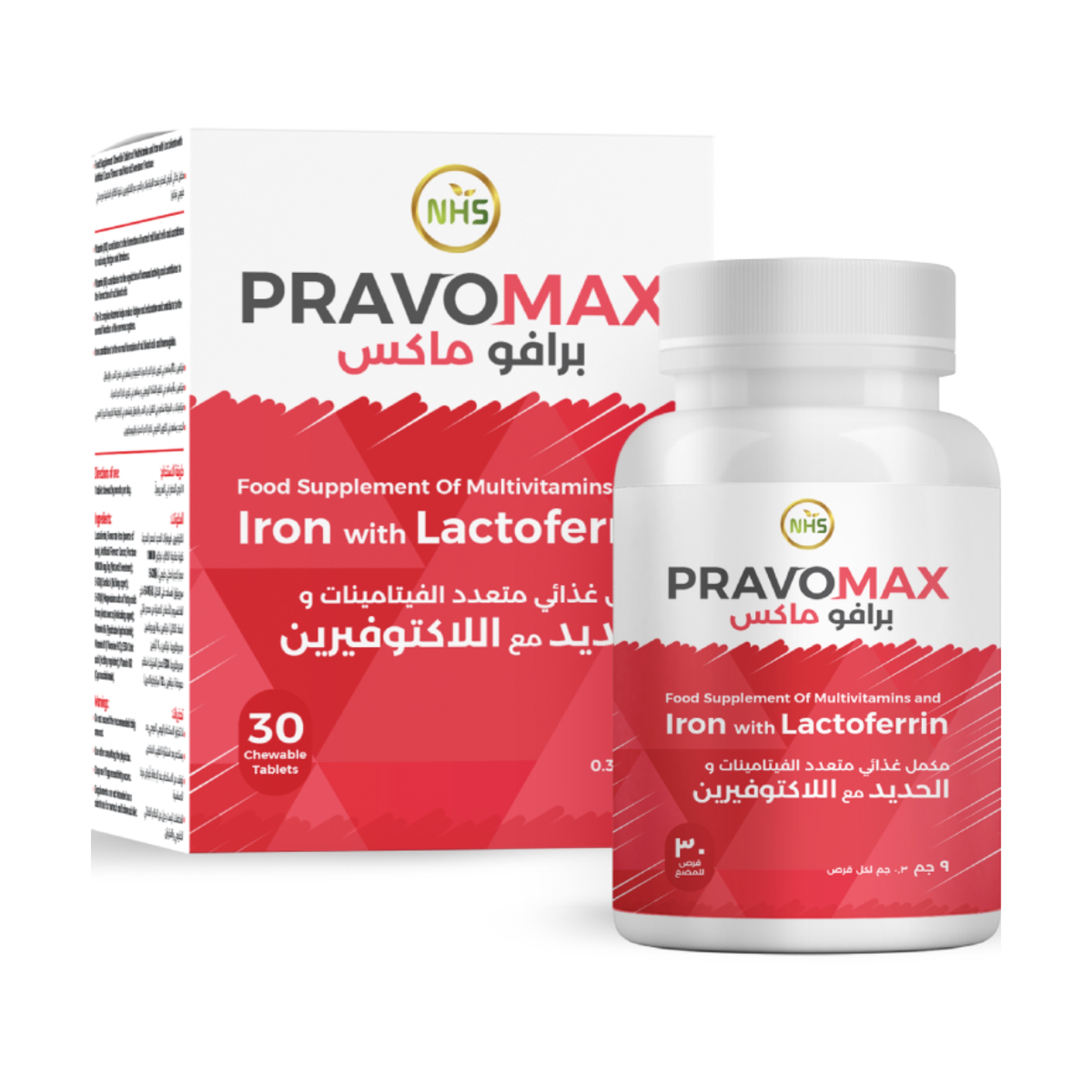 Pravomax Iron With Lactoferrin 30 Tab