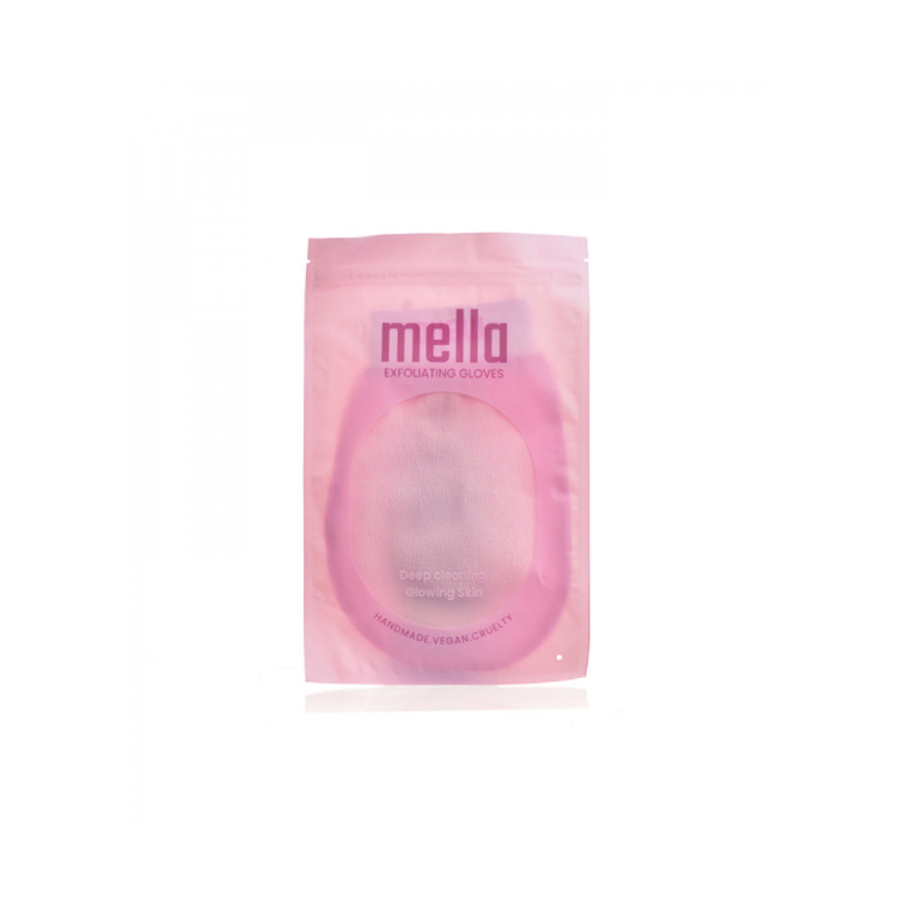 Mella Loofah Exfoliating Glove Pink