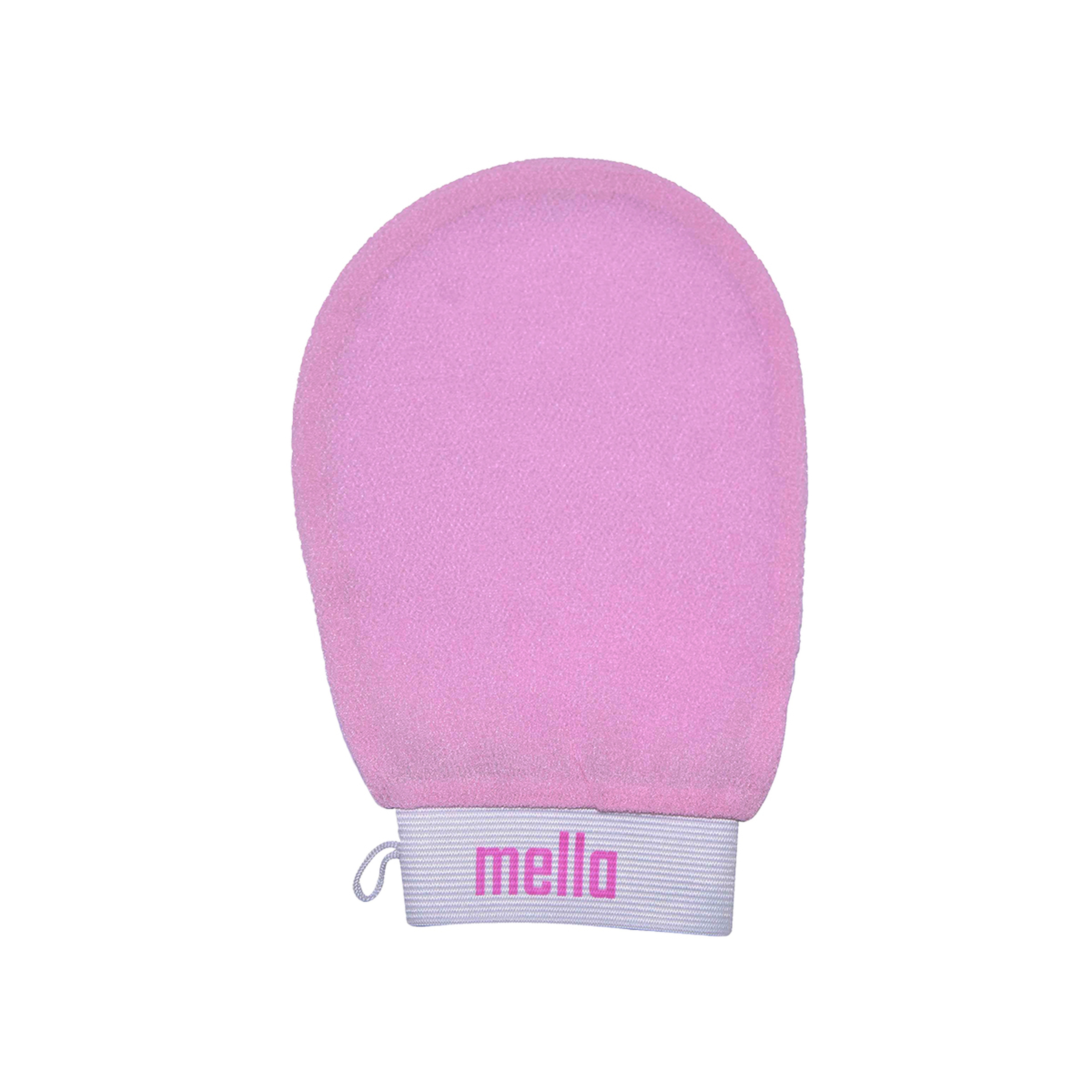 Mella Loofah Exfoliating Glove Pink
