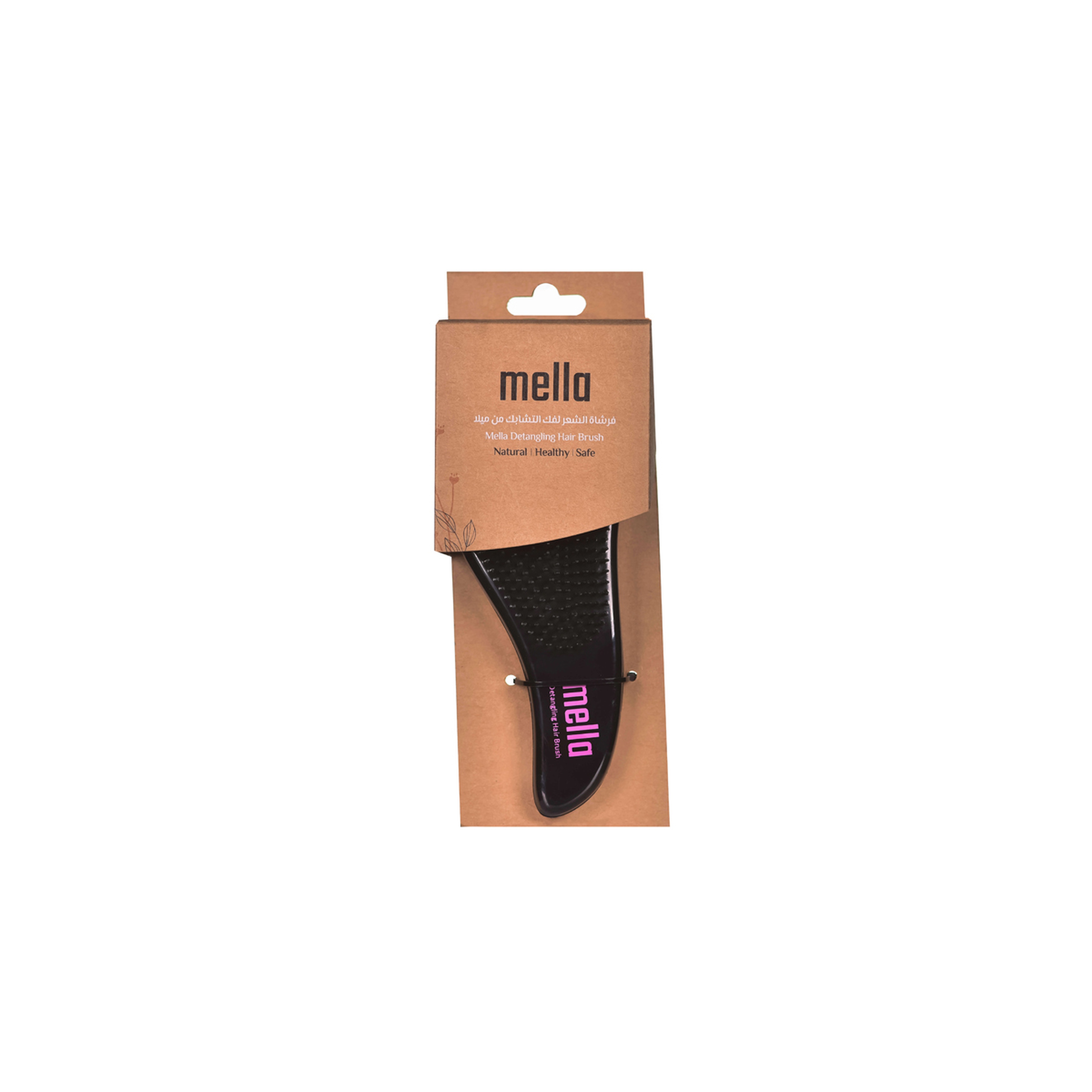 Mella Hair Brush Detangling Black