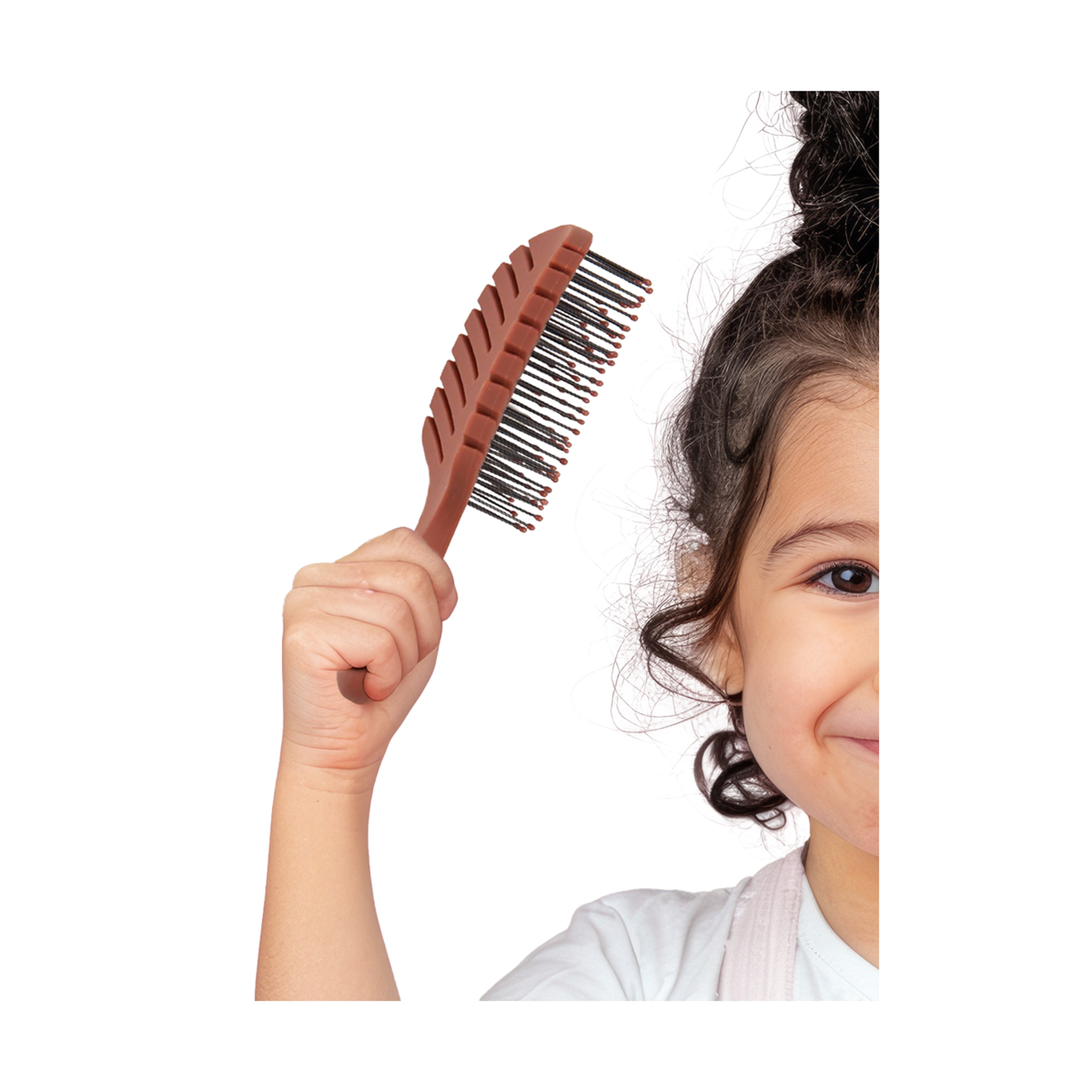 Mella Hair Brush  Plastic Brick Color