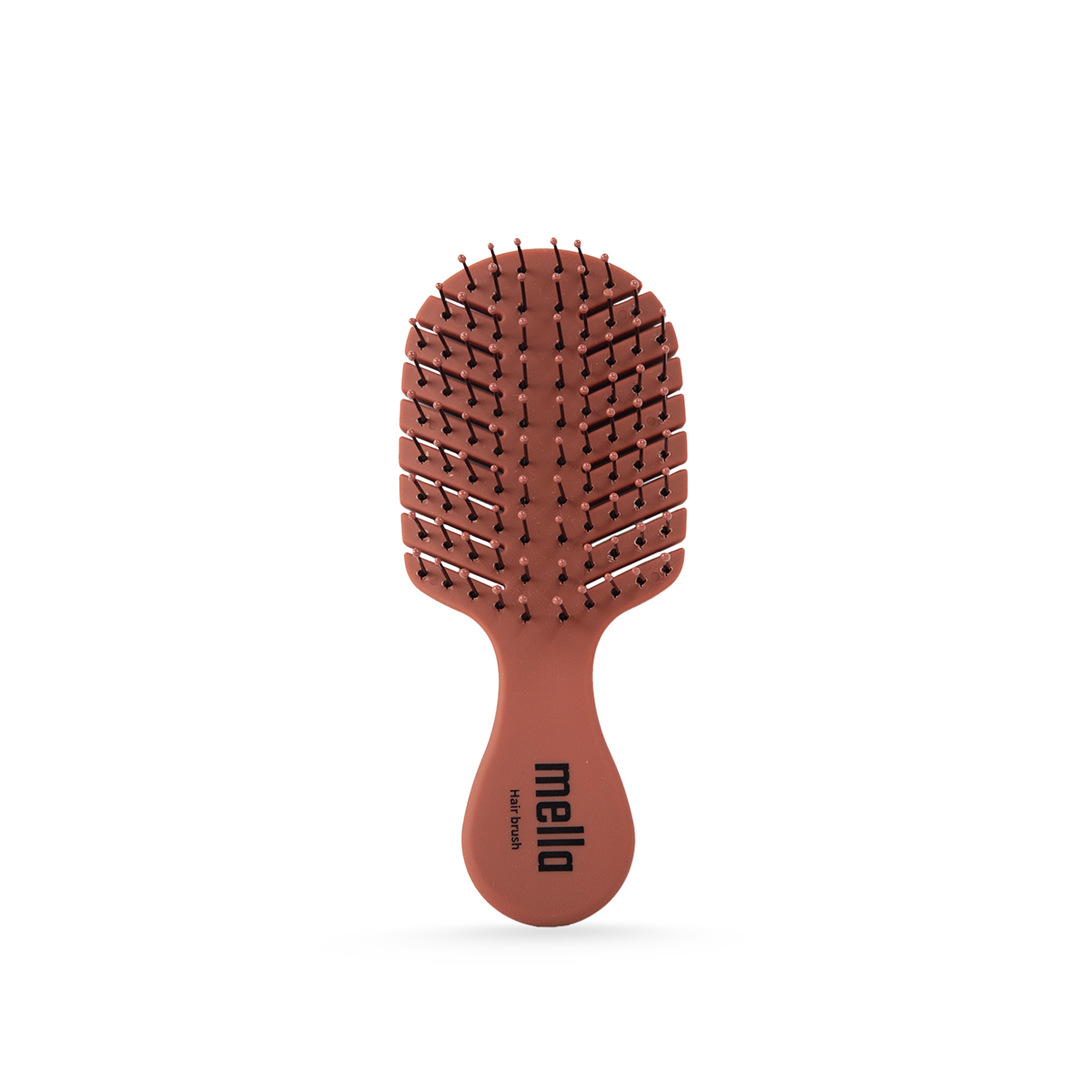 Mella Hair Brush  Plastic Brick Color