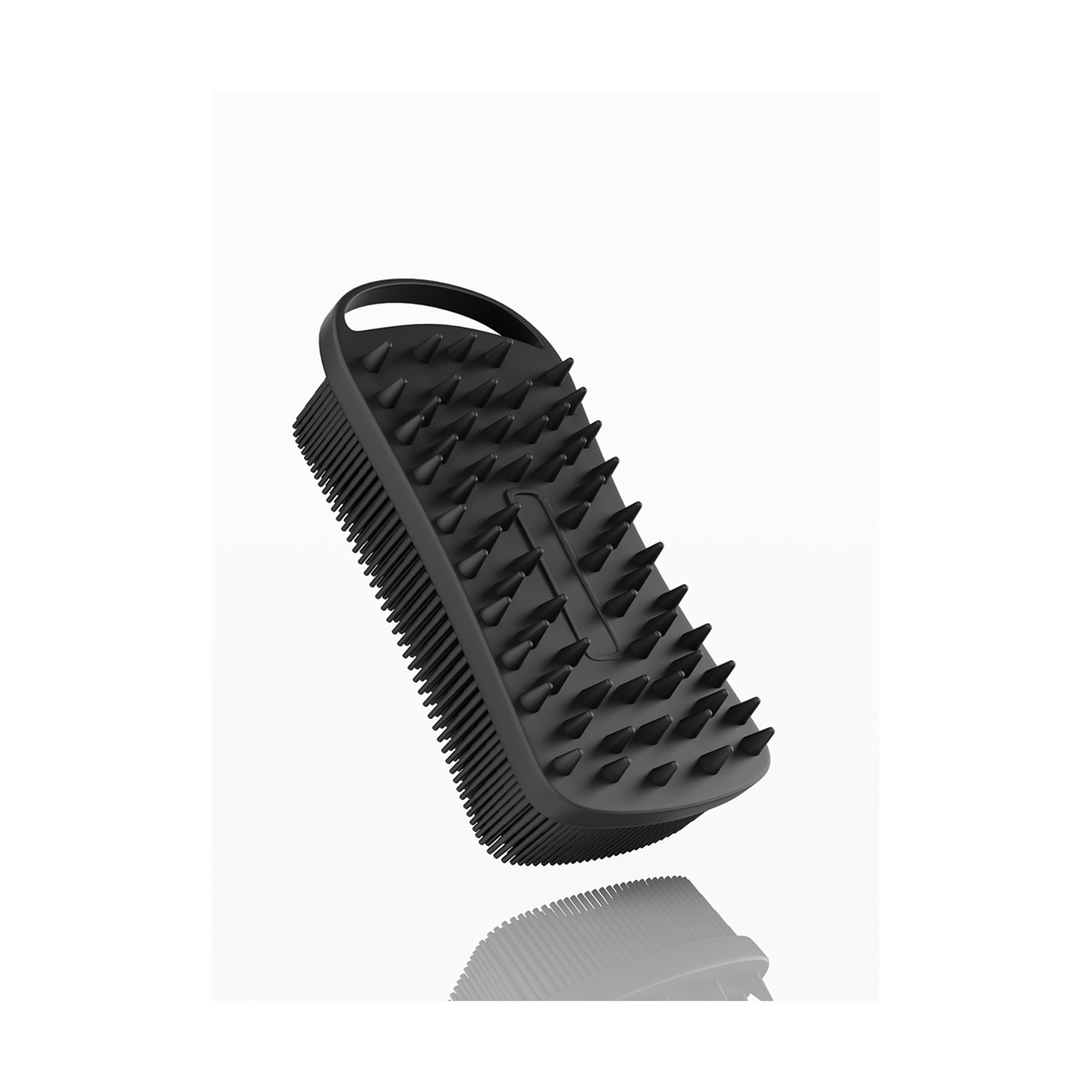 Mella Bath Brush Pure Silicone Black