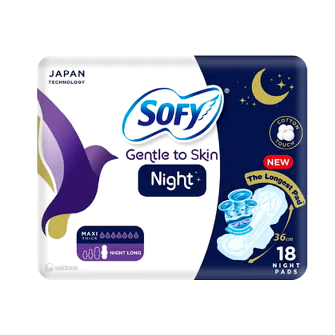 سوفي ليلة مريحة , كبير 26 سم, 18 فوط