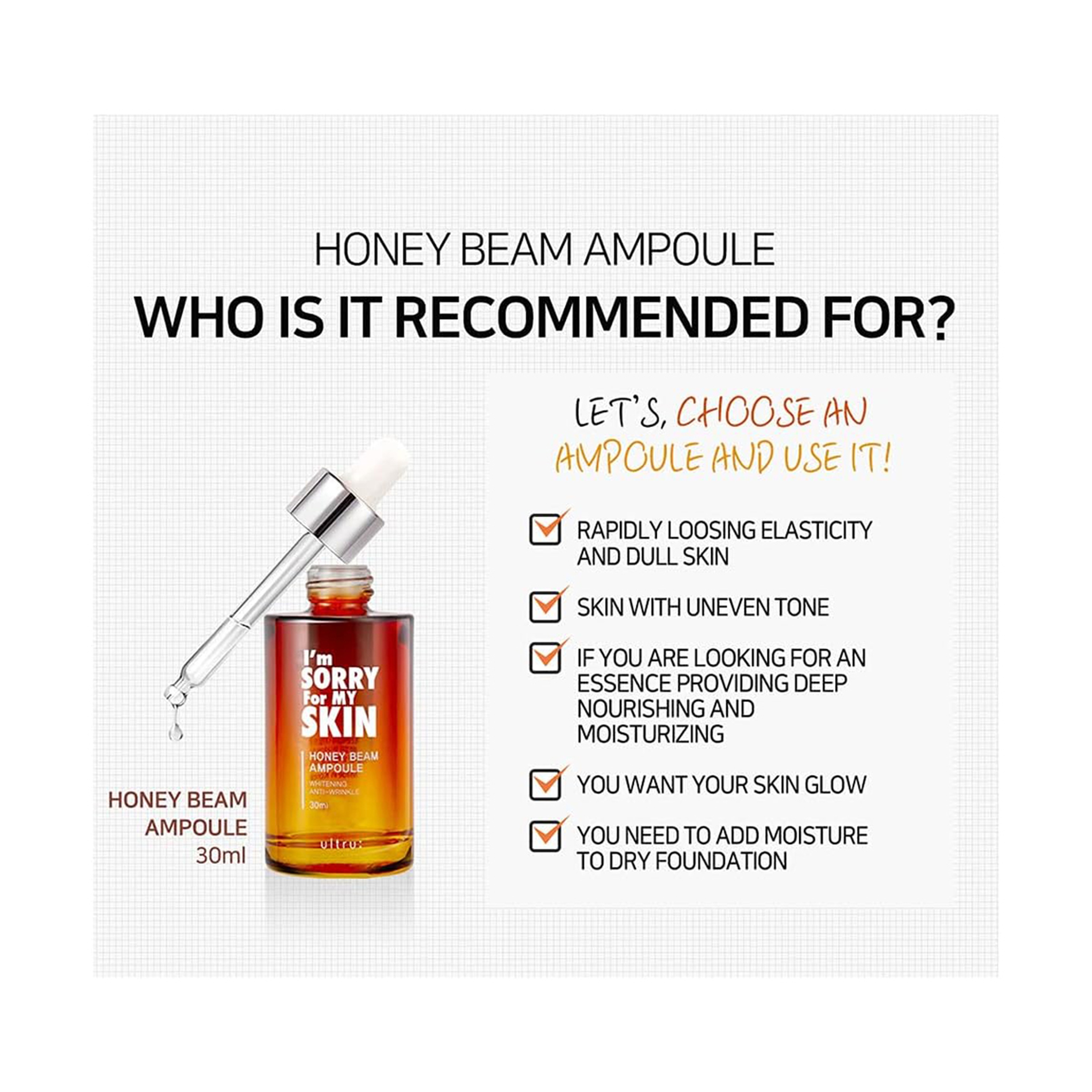 آي آم سوري فور ماي سكين أمبولة هوني بيم - 30 مل