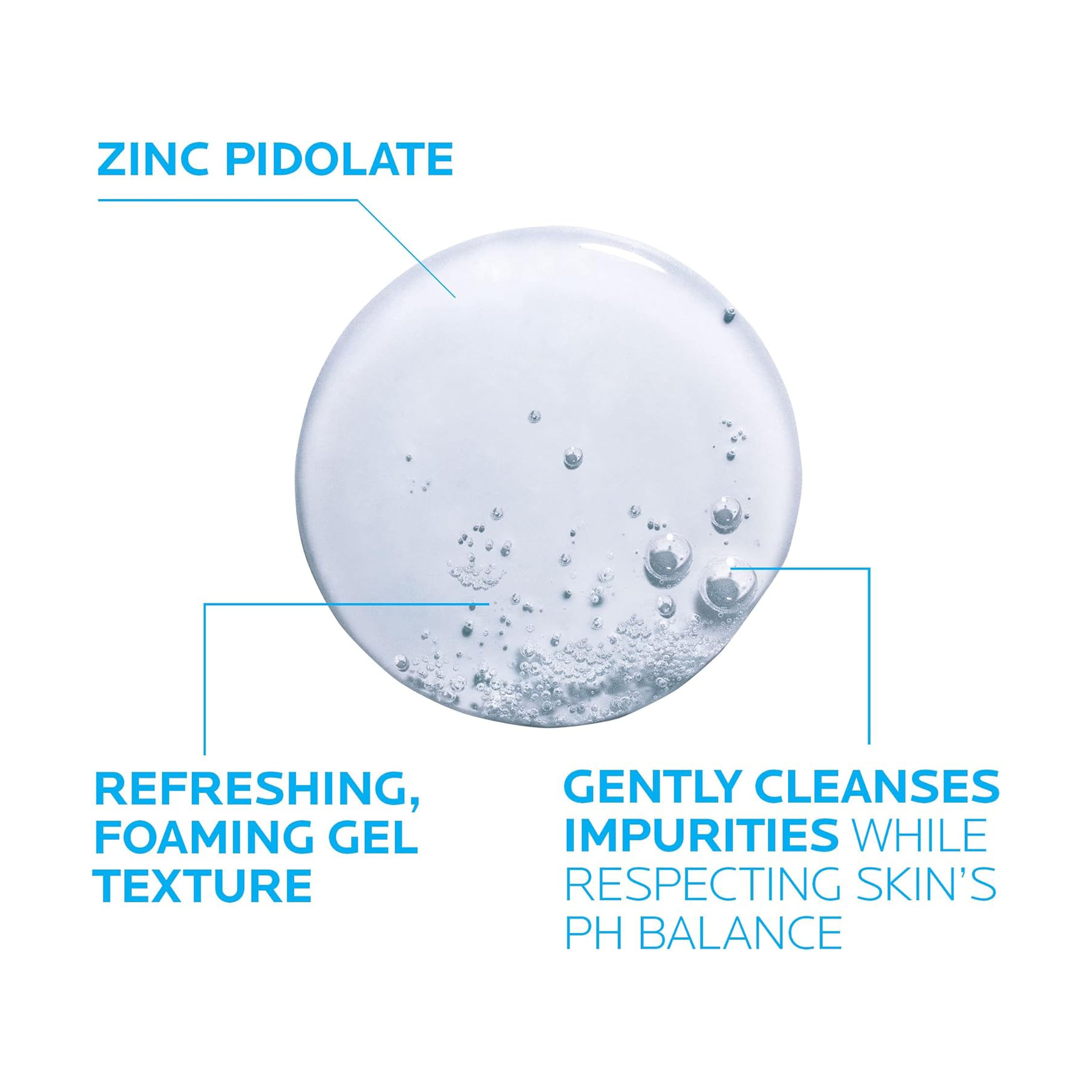 لا روش بوزيه إيفاكلار جل غسول رغوي مُنظف للبشرة الدهنية والمعرضة لحب الشباب ٢٠٠ مل