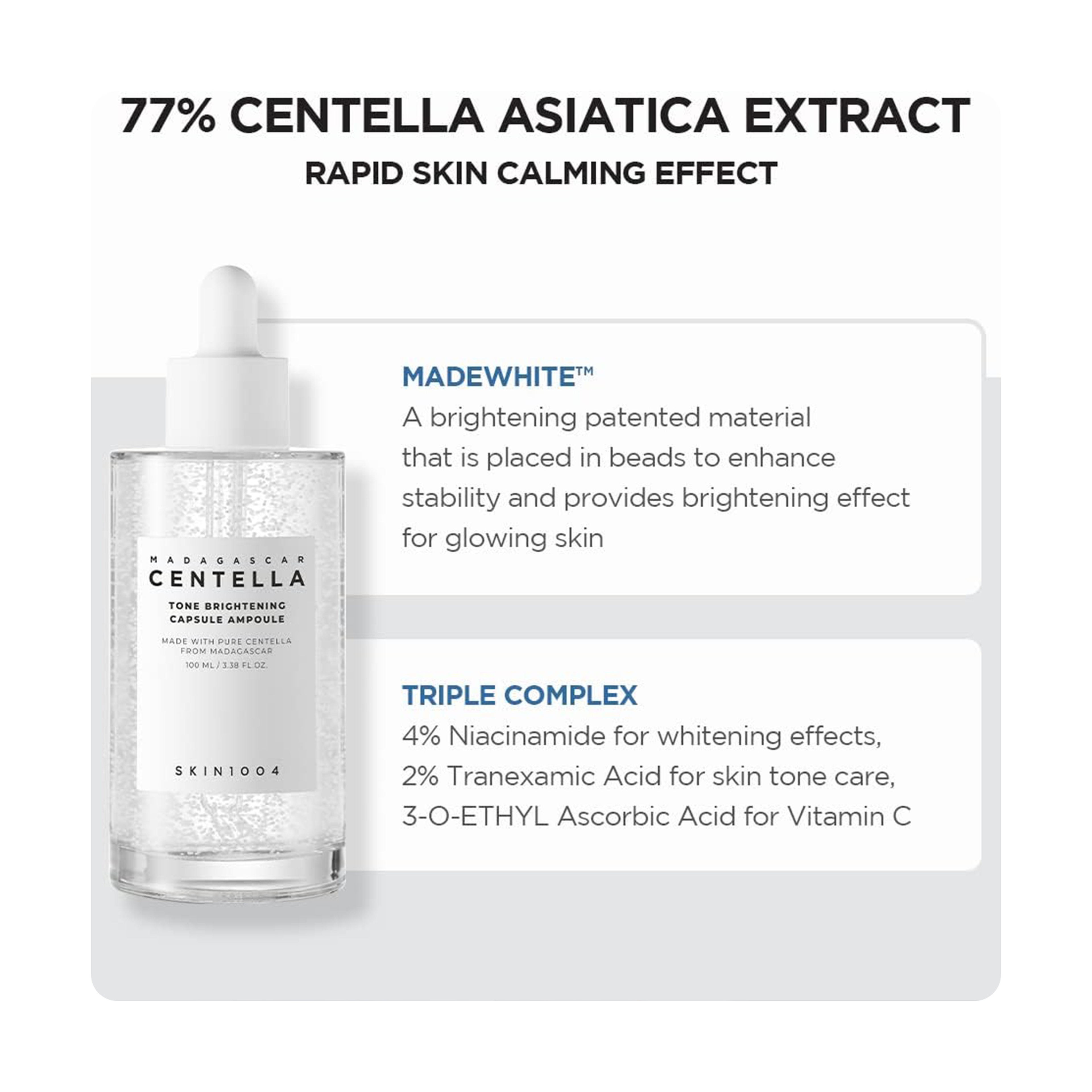 SKIN1004 Centella Tone Brightening Capsule Ampoule 100ml