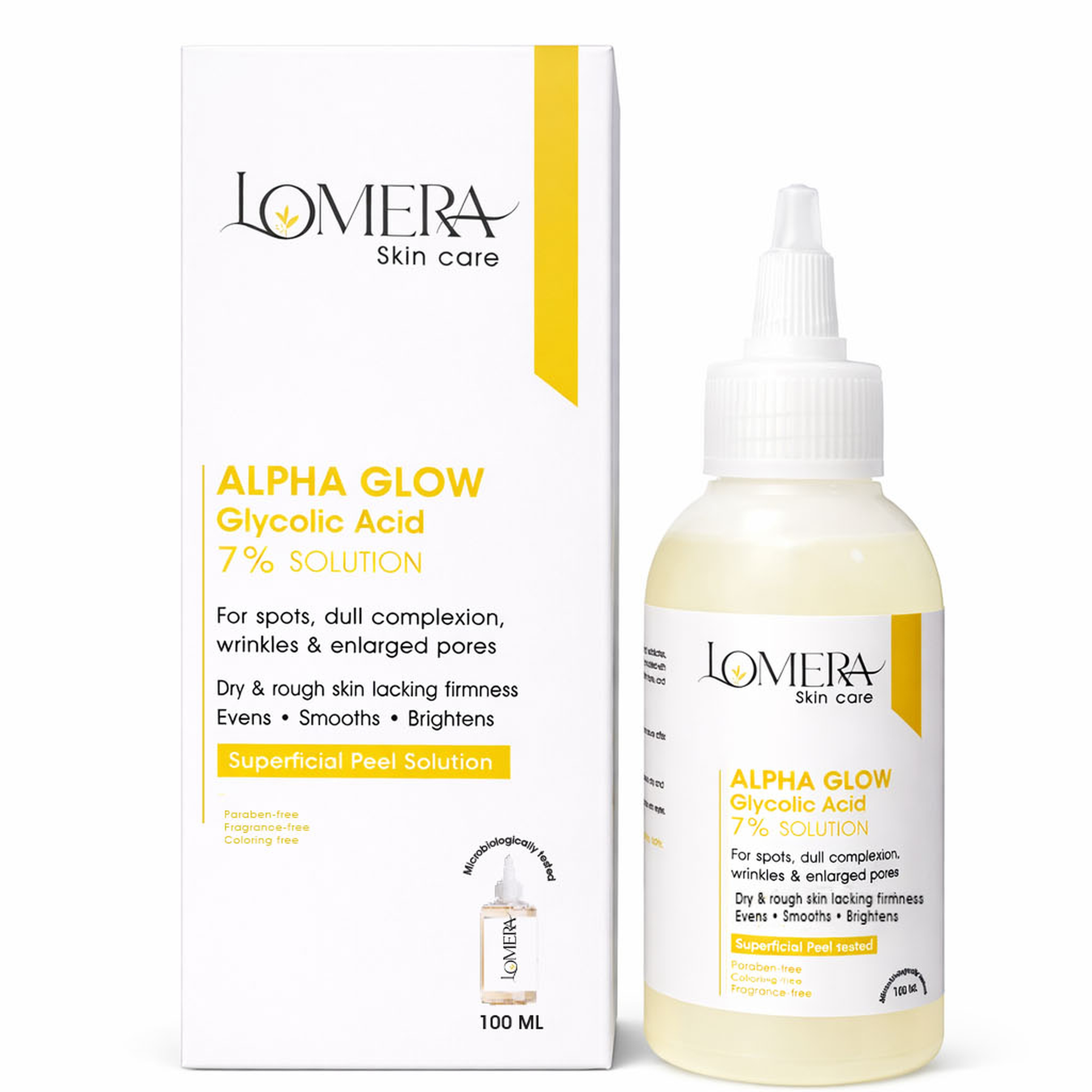 LOMERA Alpha Glow Peel Solution 7% 100ml