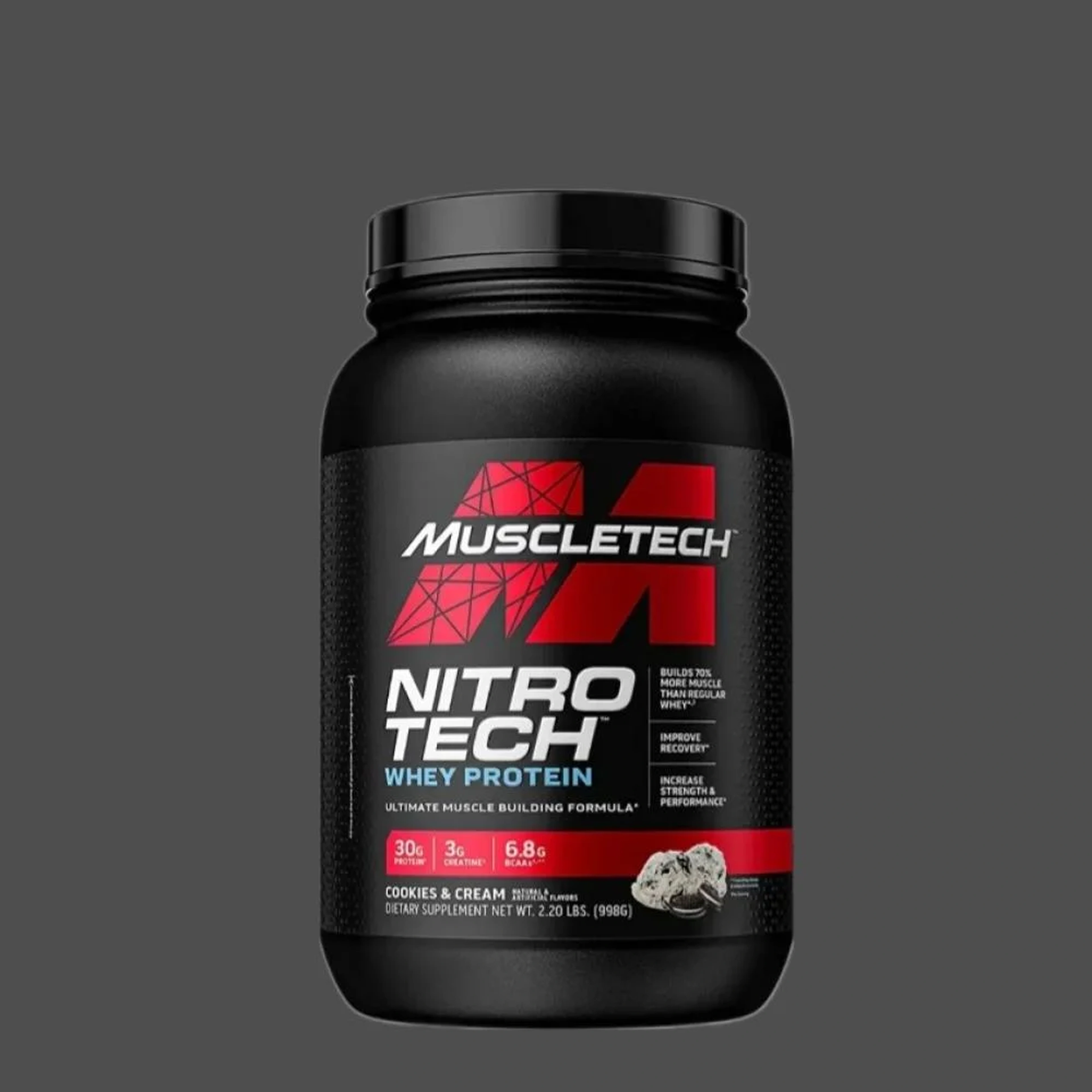 Muscletech Nitrotech Cookies Cream protein pow 2.2lb