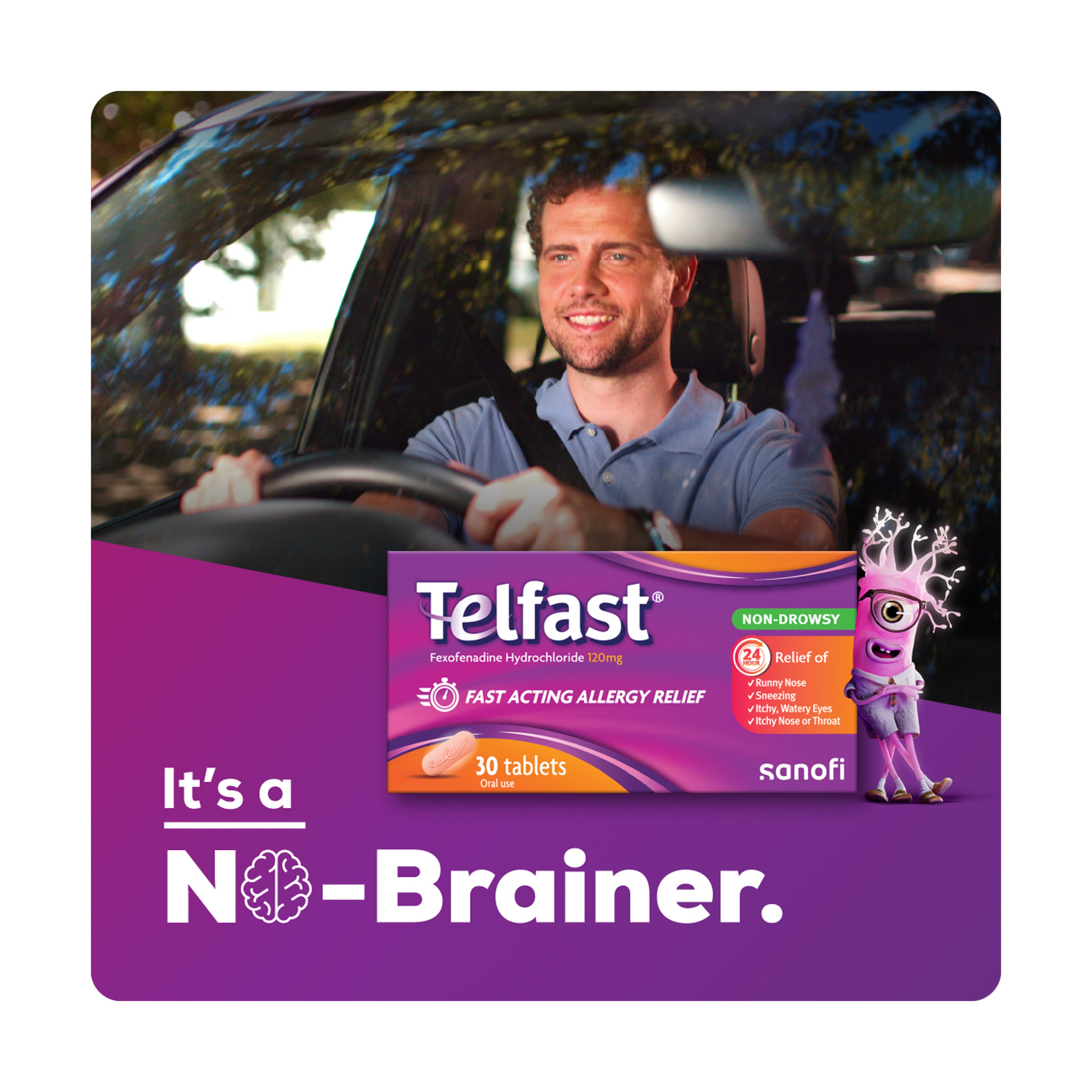 Telfast 120 mg 30 Tablets