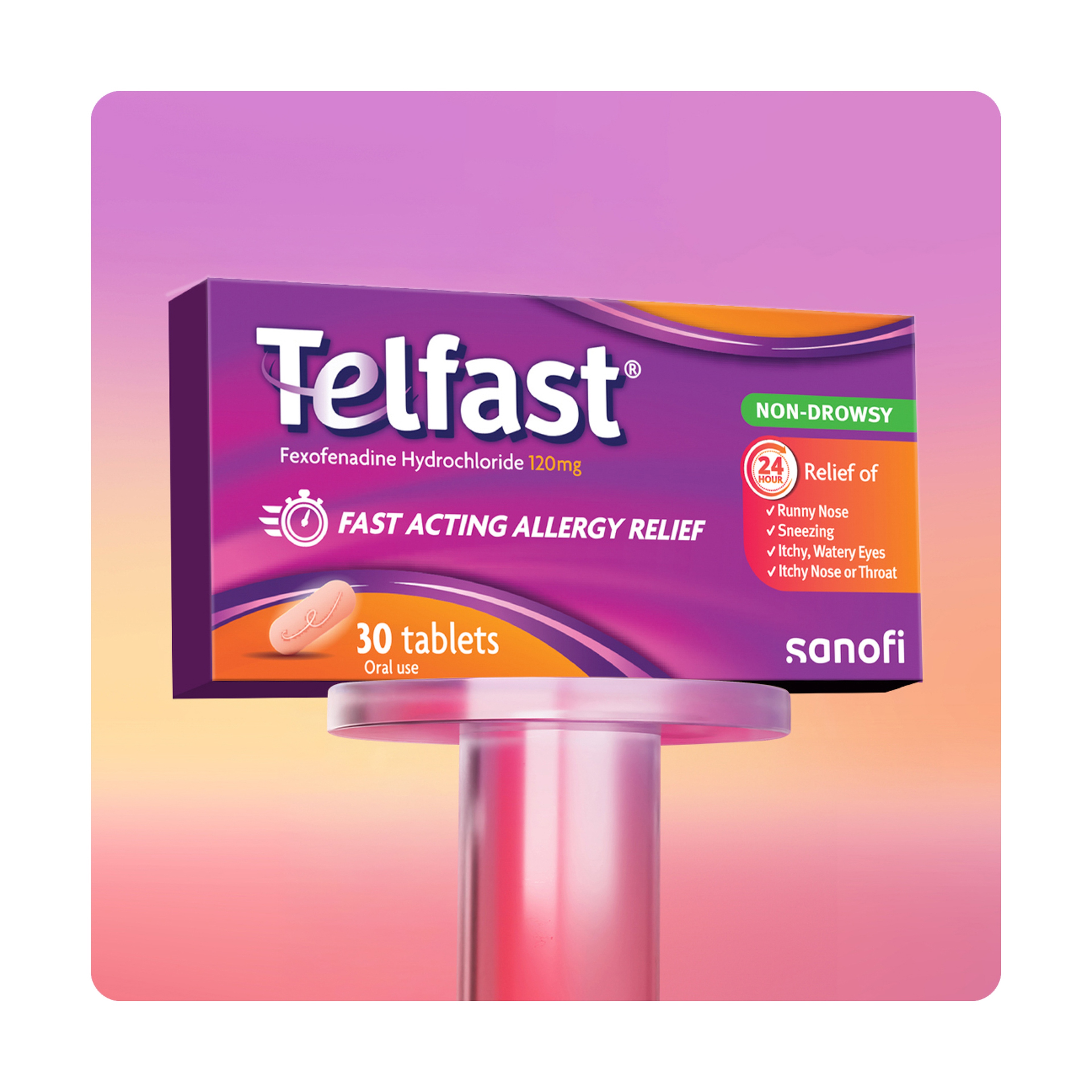 Telfast 120 mg 30 Tablets