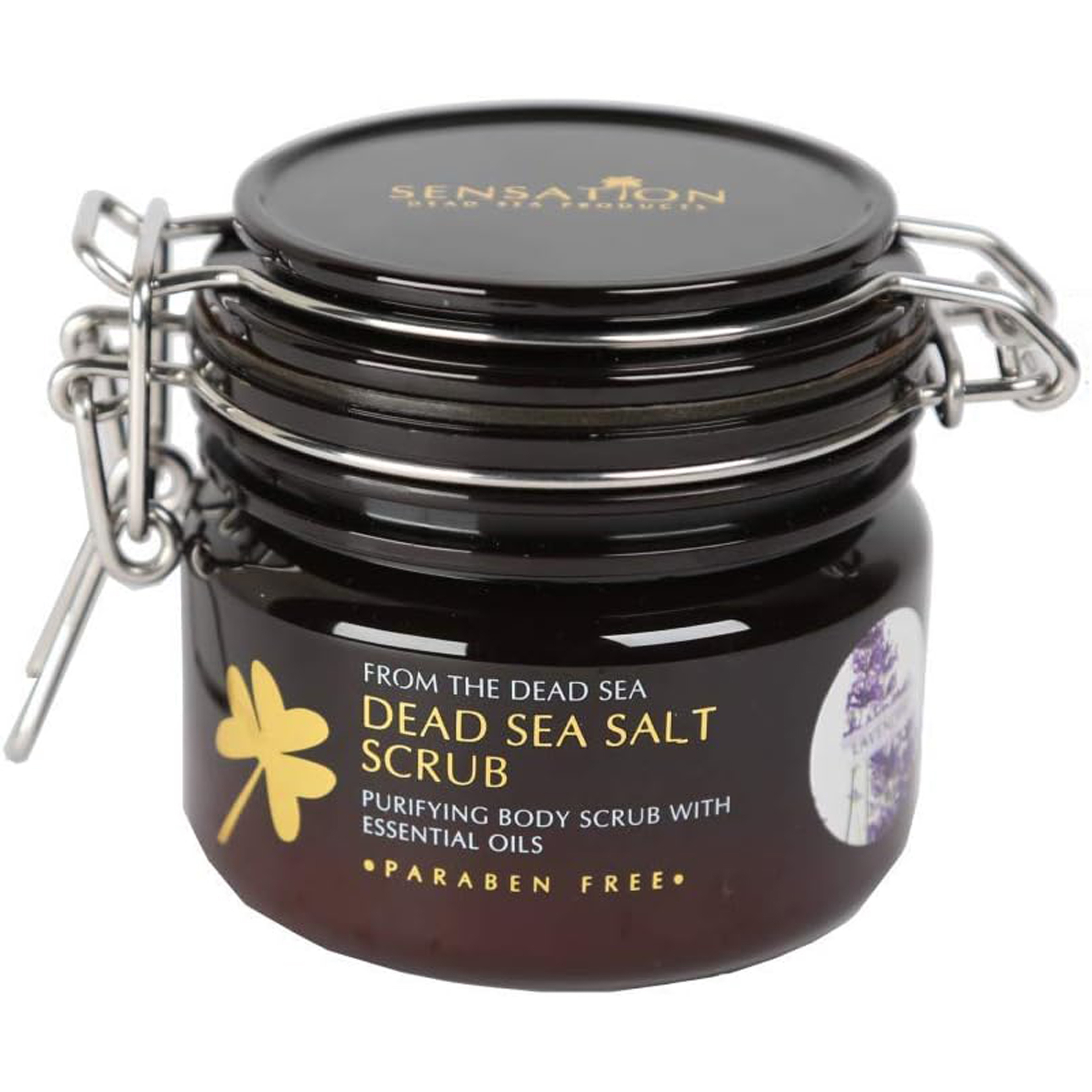 Sensation Dead Sea Purifying Body Scrub with Lavander  and Oils 350 Gm