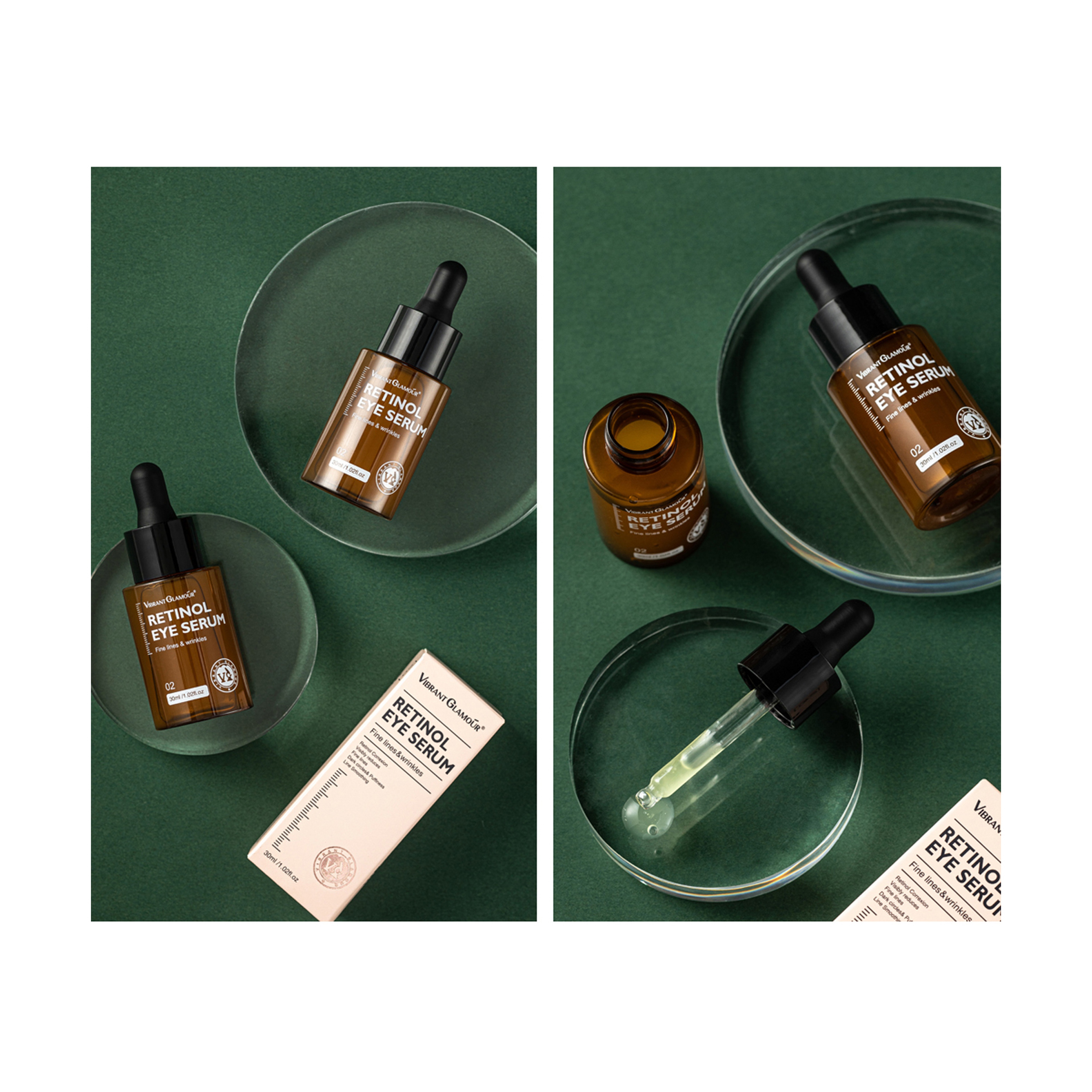 Vibrant Glamour Retinol Eye Serum for Firming, Moisturizing, and Anti-Aging 30 ml