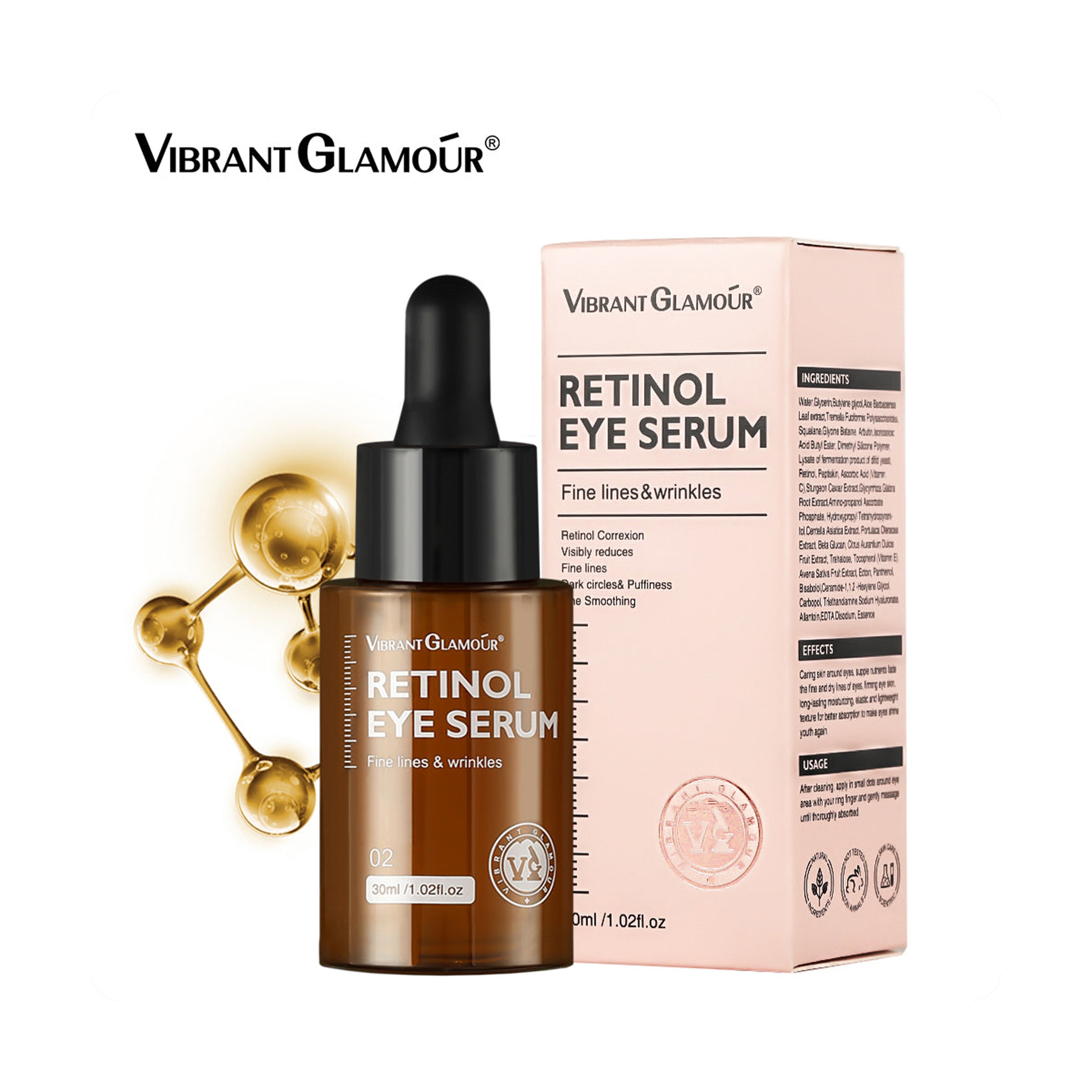 Vibrant Glamour Retinol Eye Serum for Firming, Moisturizing, and Anti-Aging 30 ml