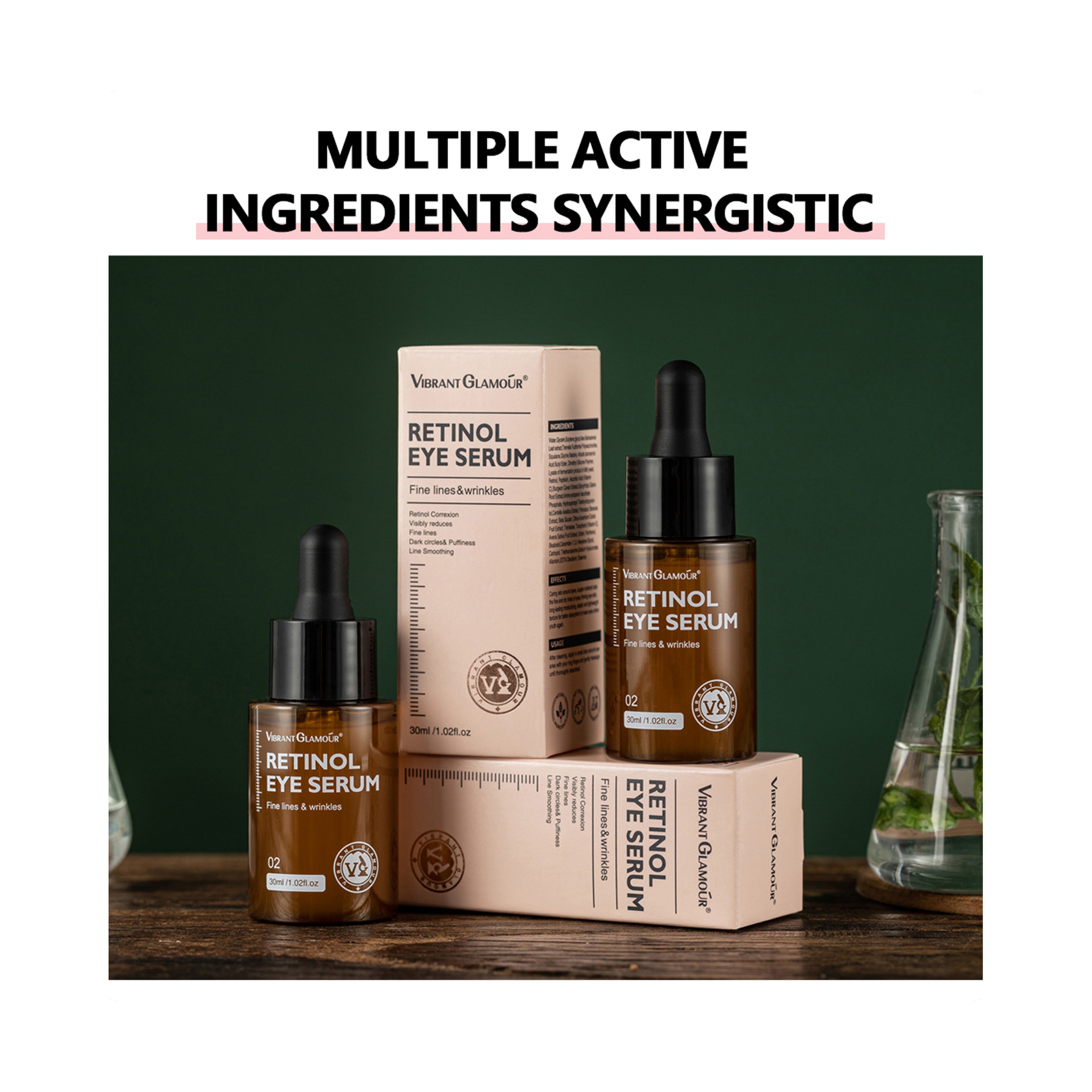 Vibrant Glamour Retinol Eye Serum for Firming, Moisturizing, and Anti-Aging 30 ml