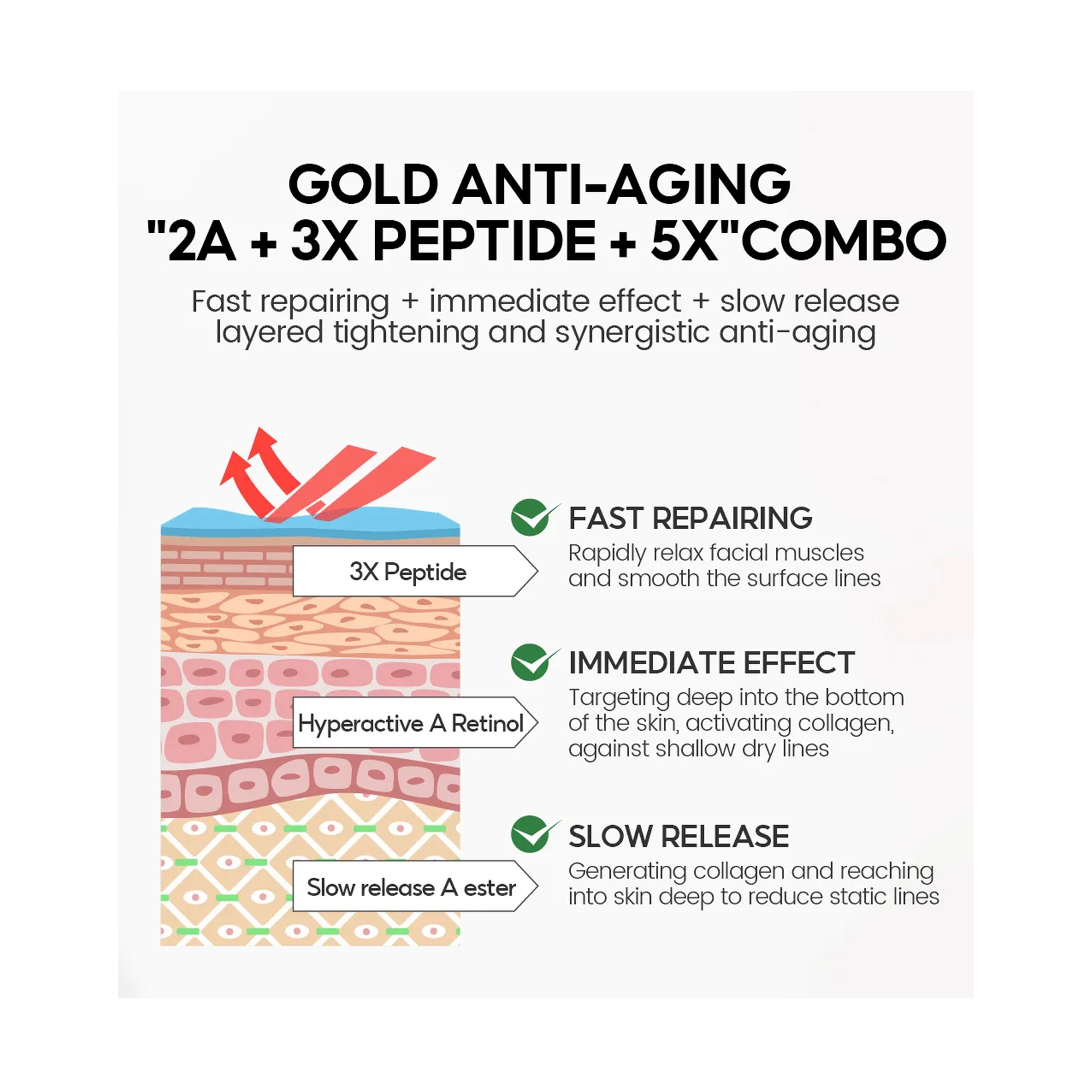 Vibrant Glamour Professional Retinol Face Serum Moisturizing, Anti-Aging, and Deep Skin Care 30 ml