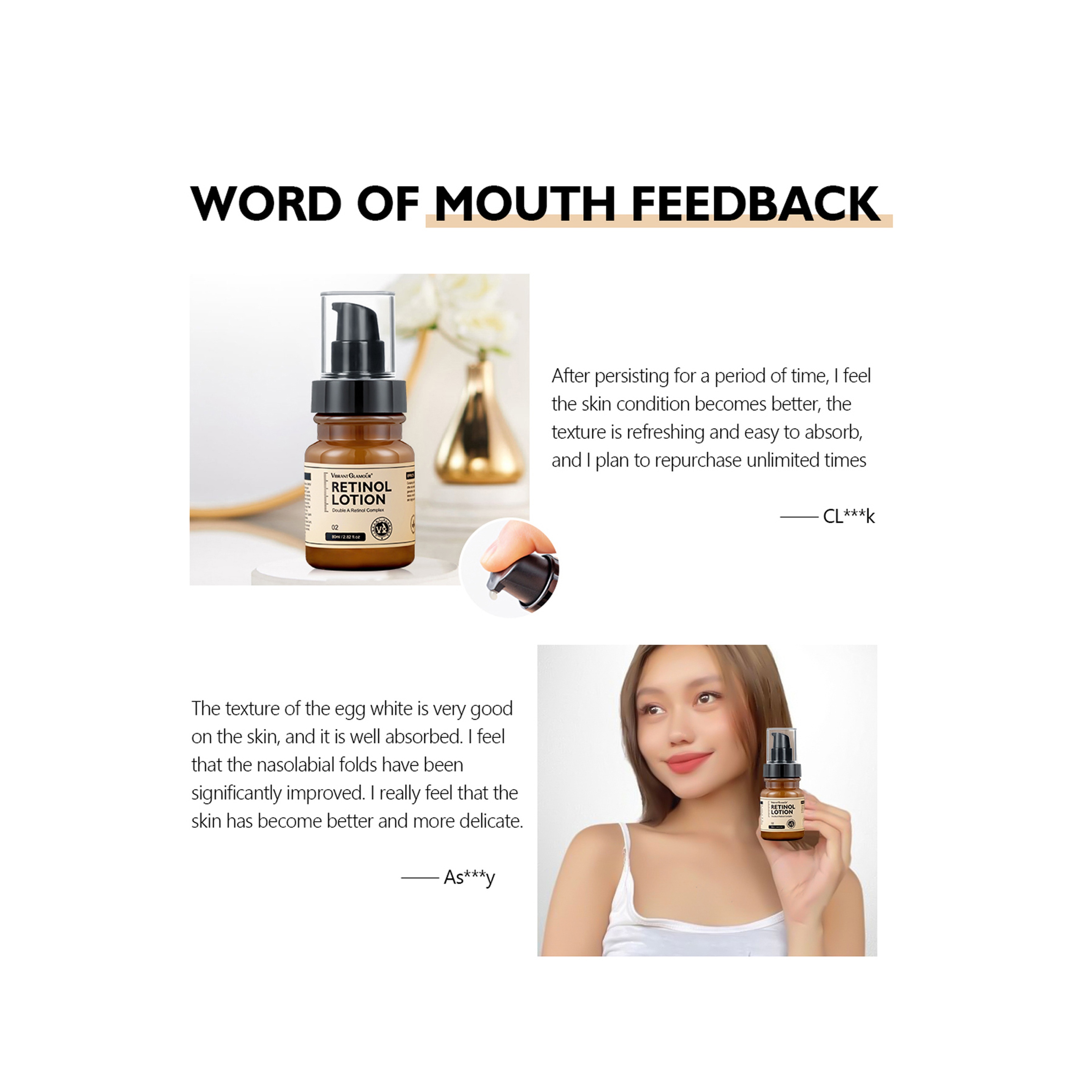 Vibrant Glamour Dual Retinol Complex Anti-Aging and Anti-Wrinkle Lotion 80 ml