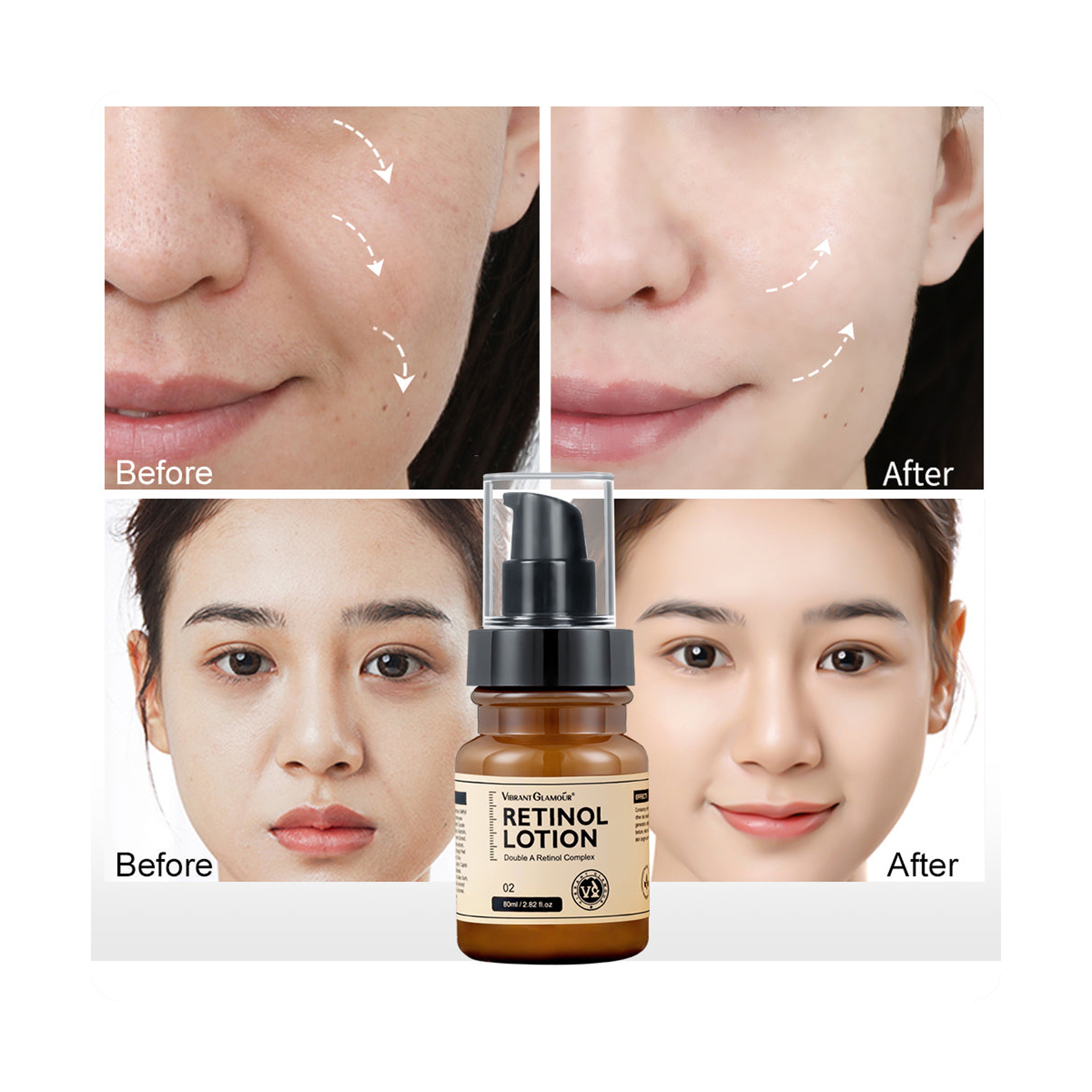 Vibrant Glamour Dual Retinol Complex Anti-Aging and Anti-Wrinkle Lotion 80 ml