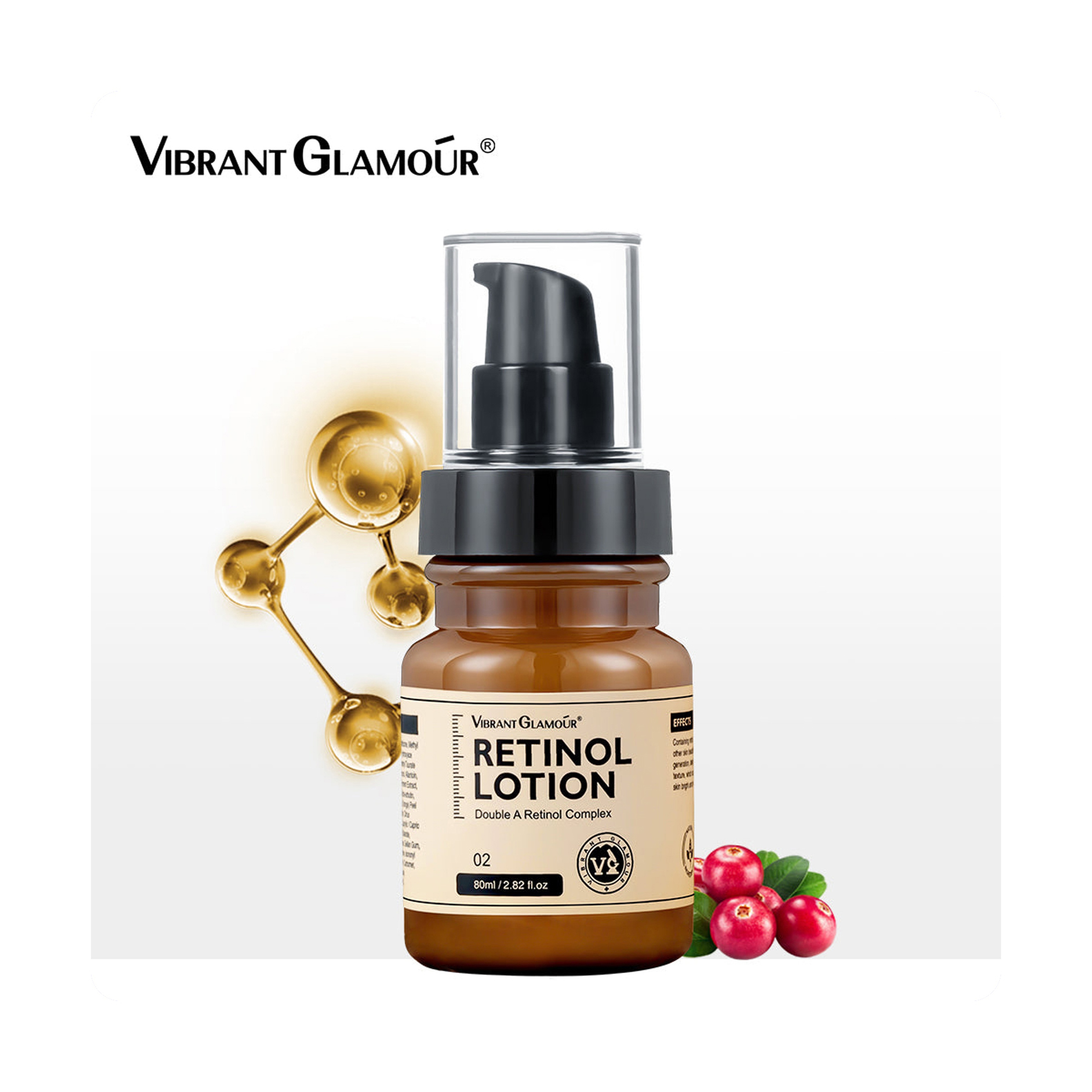Vibrant Glamour Dual Retinol Complex Anti-Aging and Anti-Wrinkle Lotion 80 ml