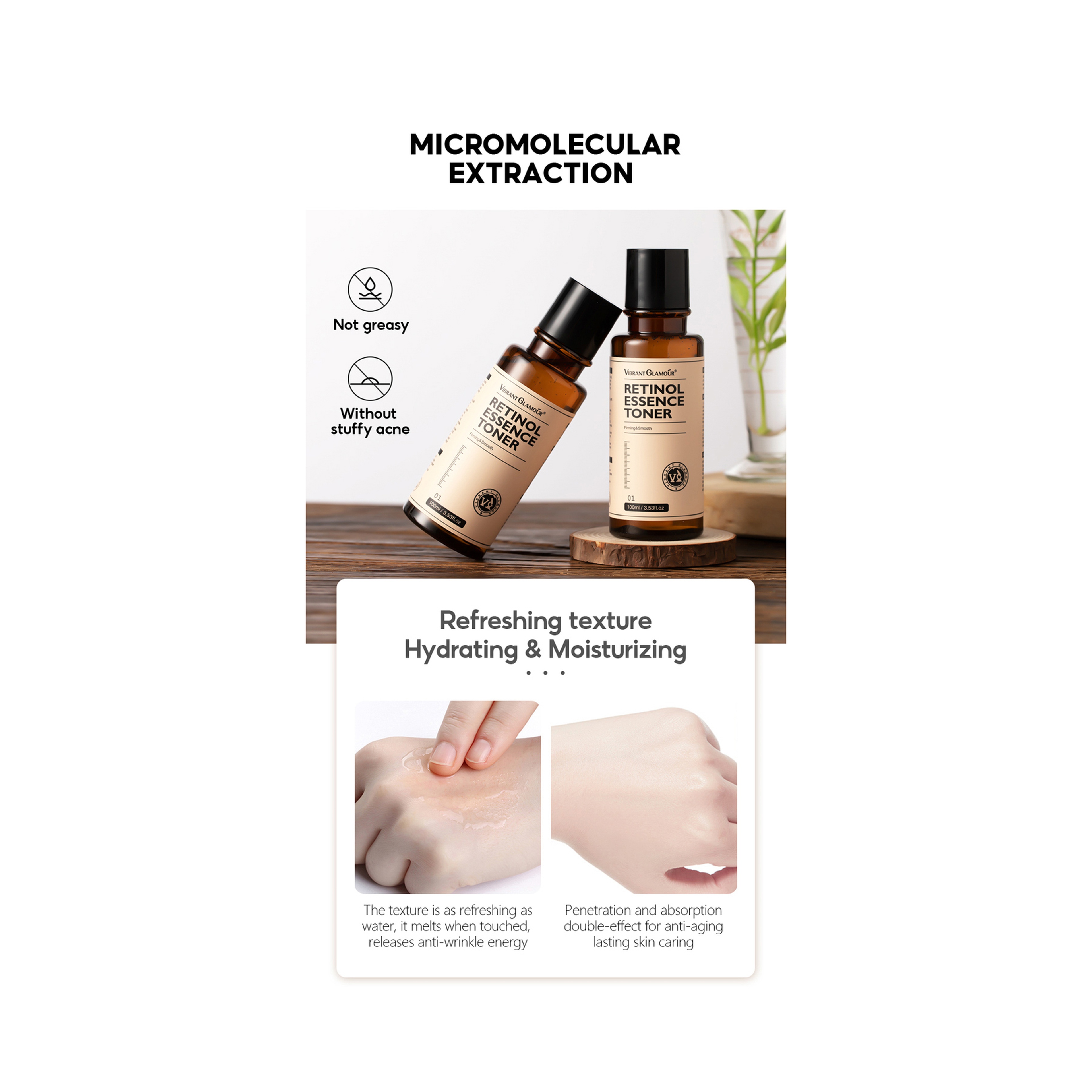 Vibrant Glamour Anti-Aging Whitening, Smoothing, and Moisturizing Toner 100 ml