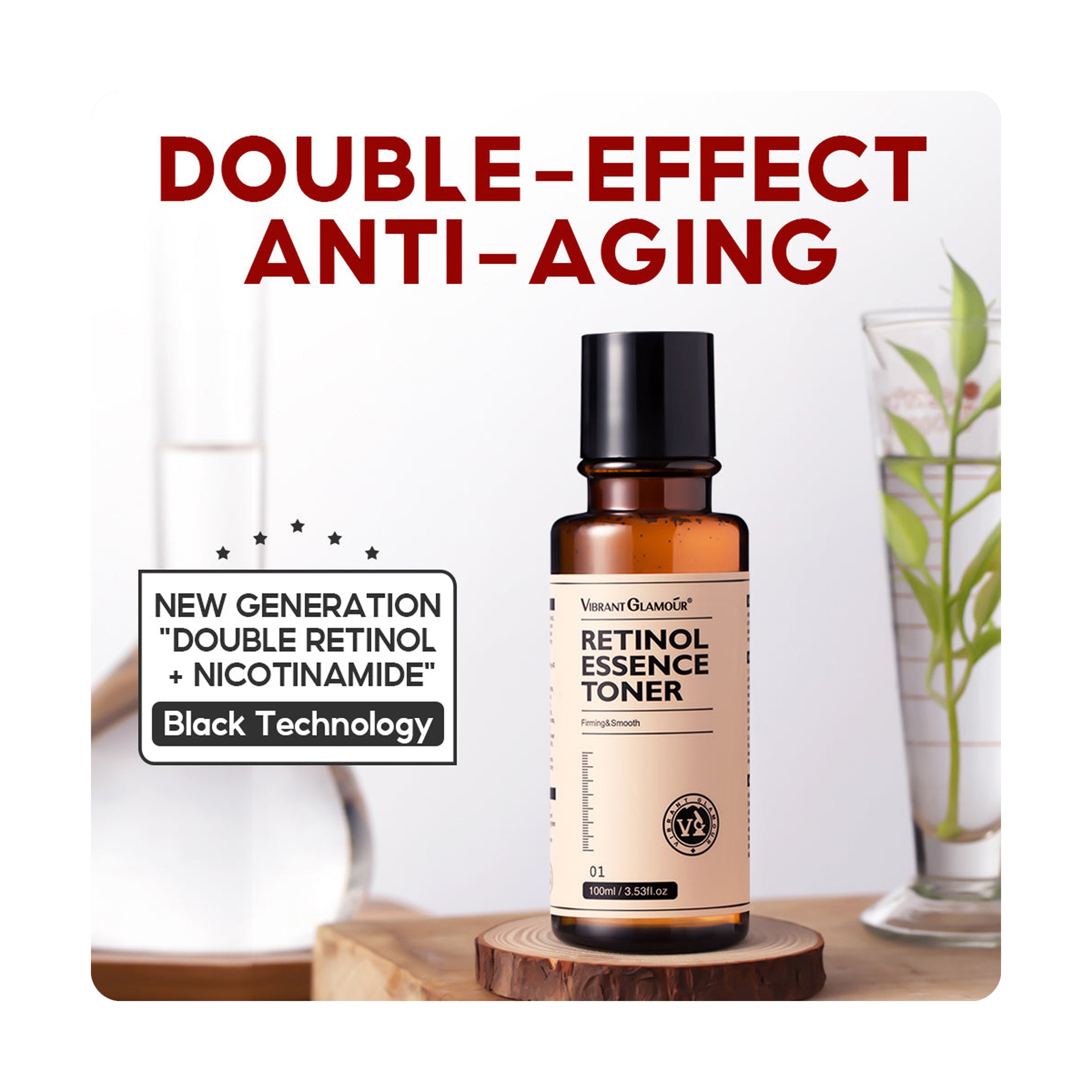 Vibrant Glamour Anti-Aging Whitening, Smoothing, and Moisturizing Toner 100 ml