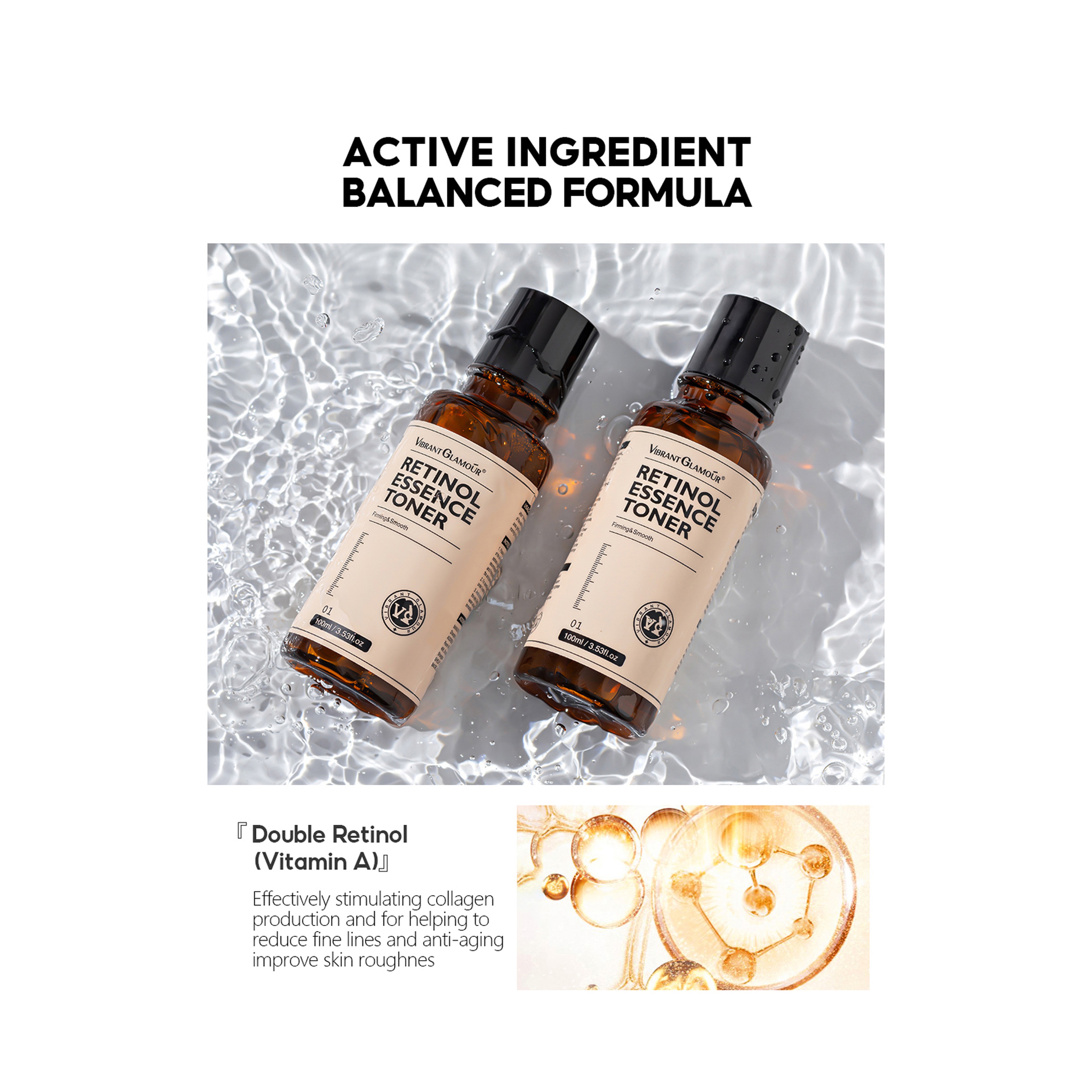 Vibrant Glamour Anti-Aging Whitening, Smoothing, and Moisturizing Toner 100 ml