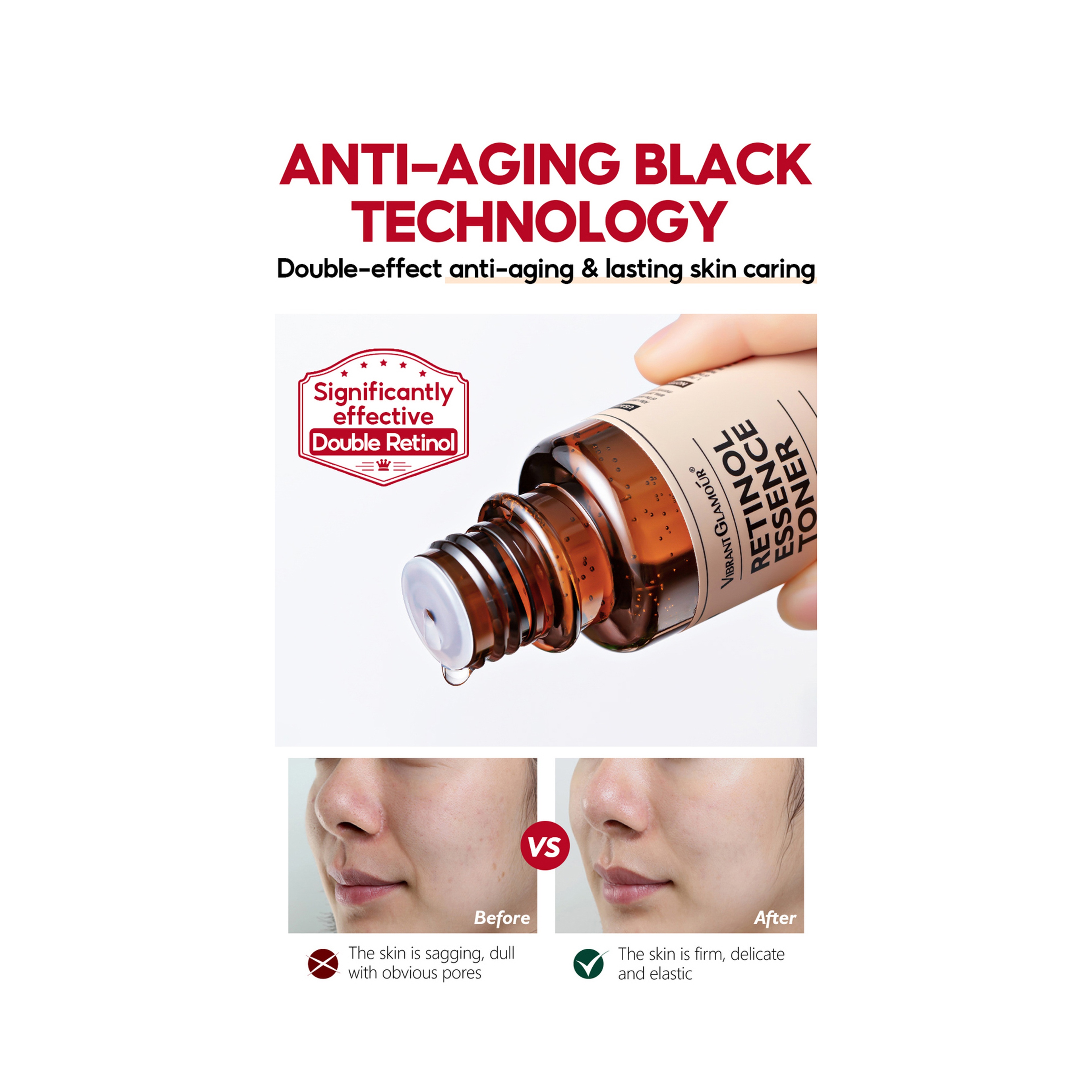 Vibrant Glamour Anti-Aging Whitening, Smoothing, and Moisturizing Toner 100 ml