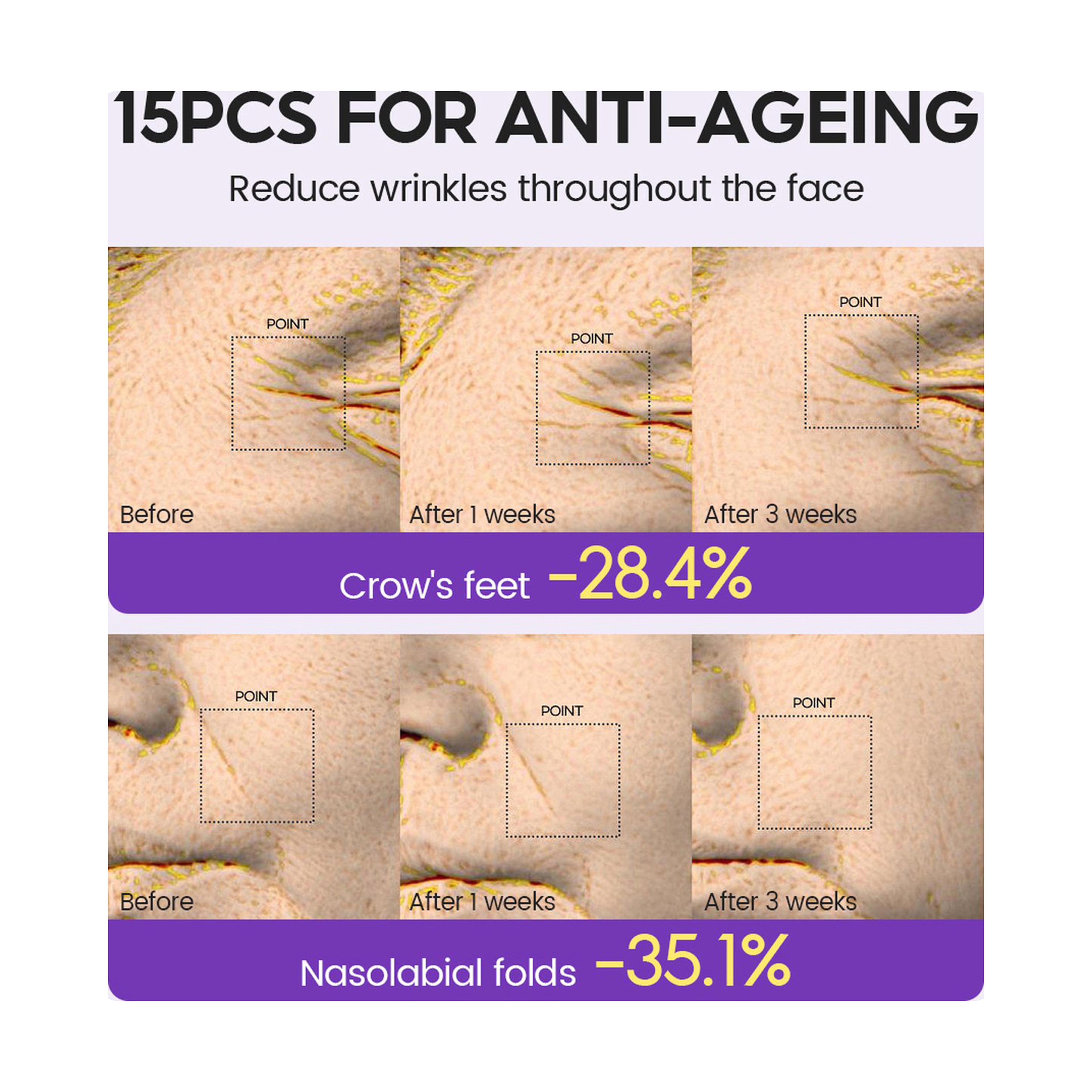 Vibrant Glamour Retinol + Pro-Xylane Ampoule Serum for Skin Renewal and Firming 15 pcs