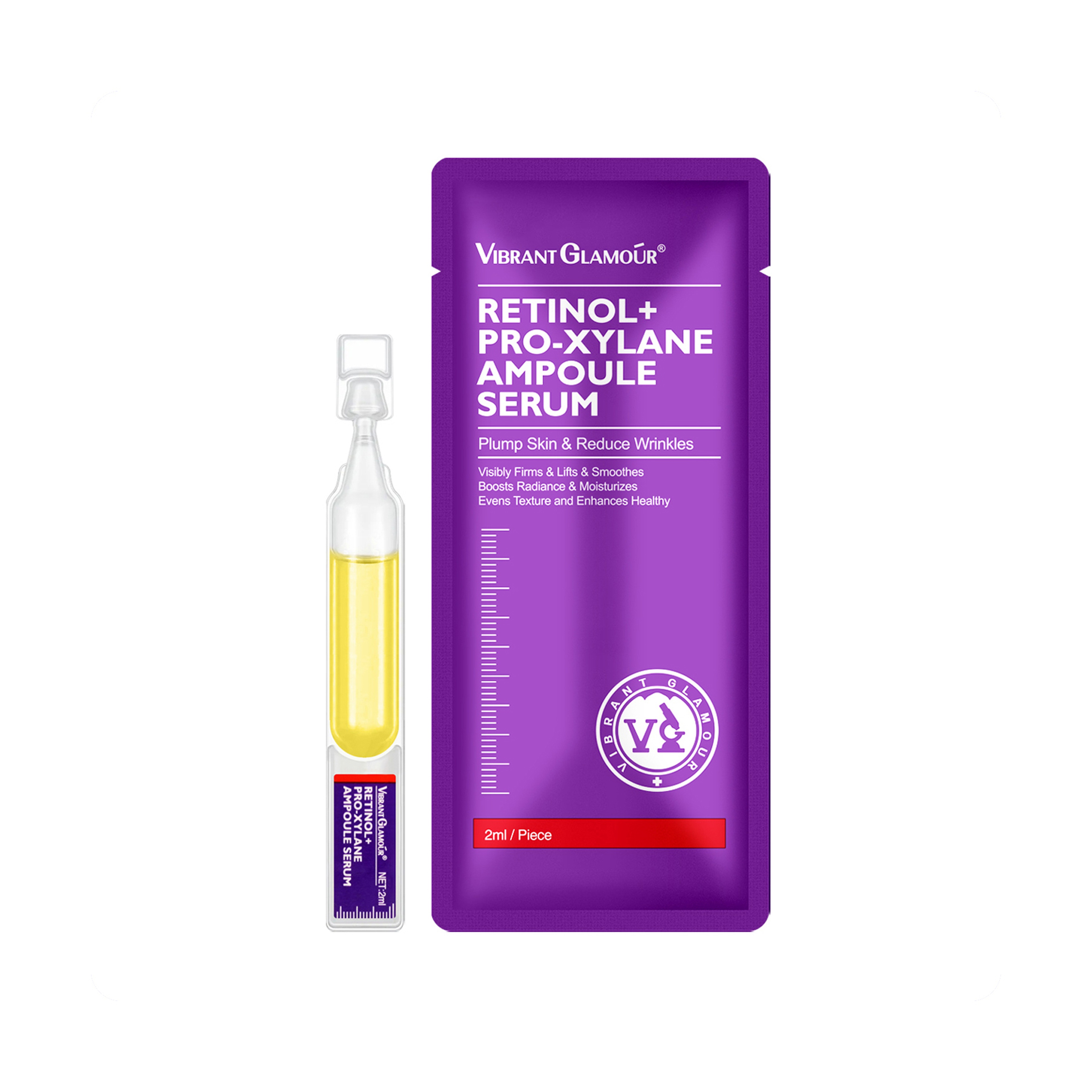 Vibrant Glamour Retinol + Pro-Xylane Ampoule Serum for Skin Renewal and Firming 2 ml