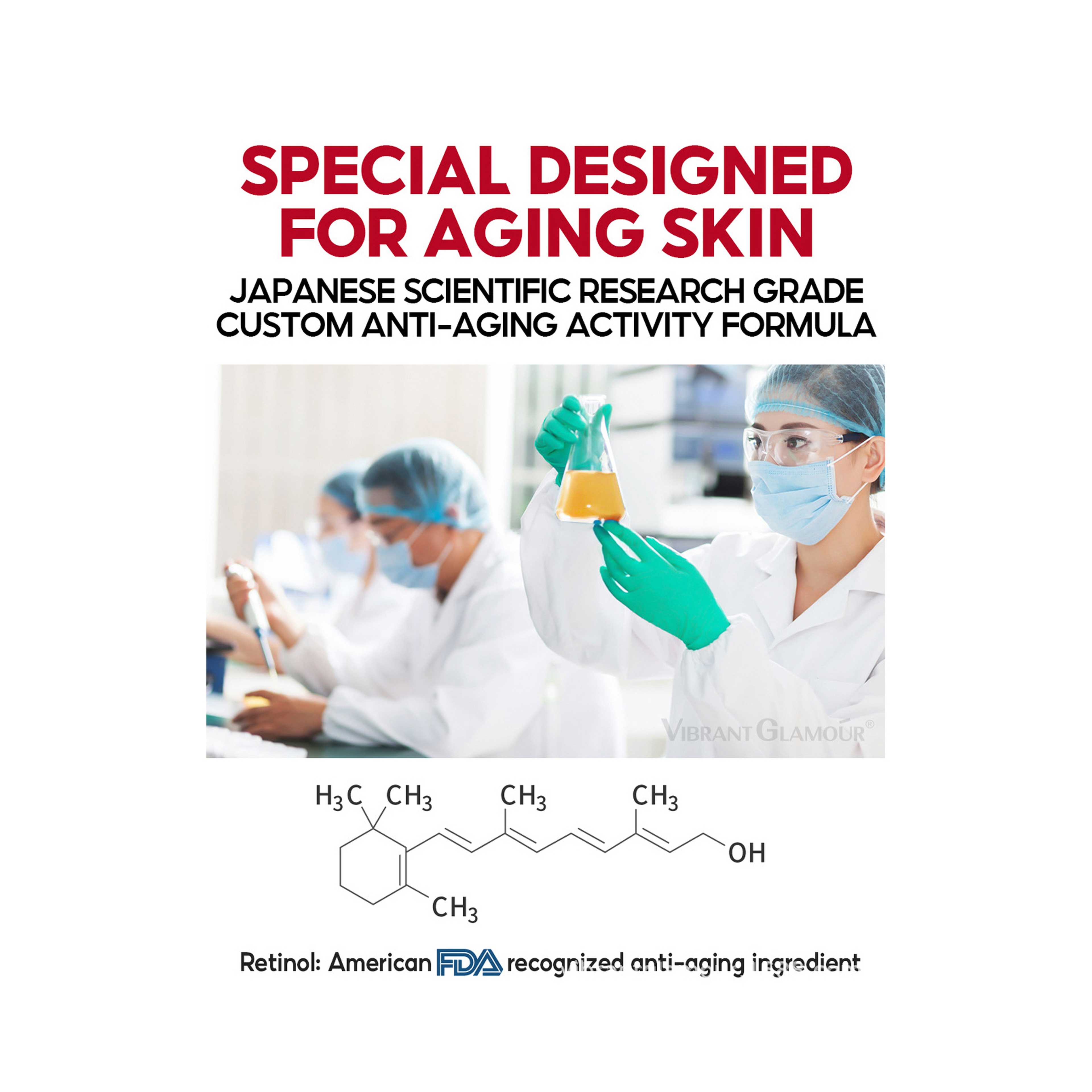 Vibrant Glamour Retinol Mask for Restoring Skin Radiance 25 ml