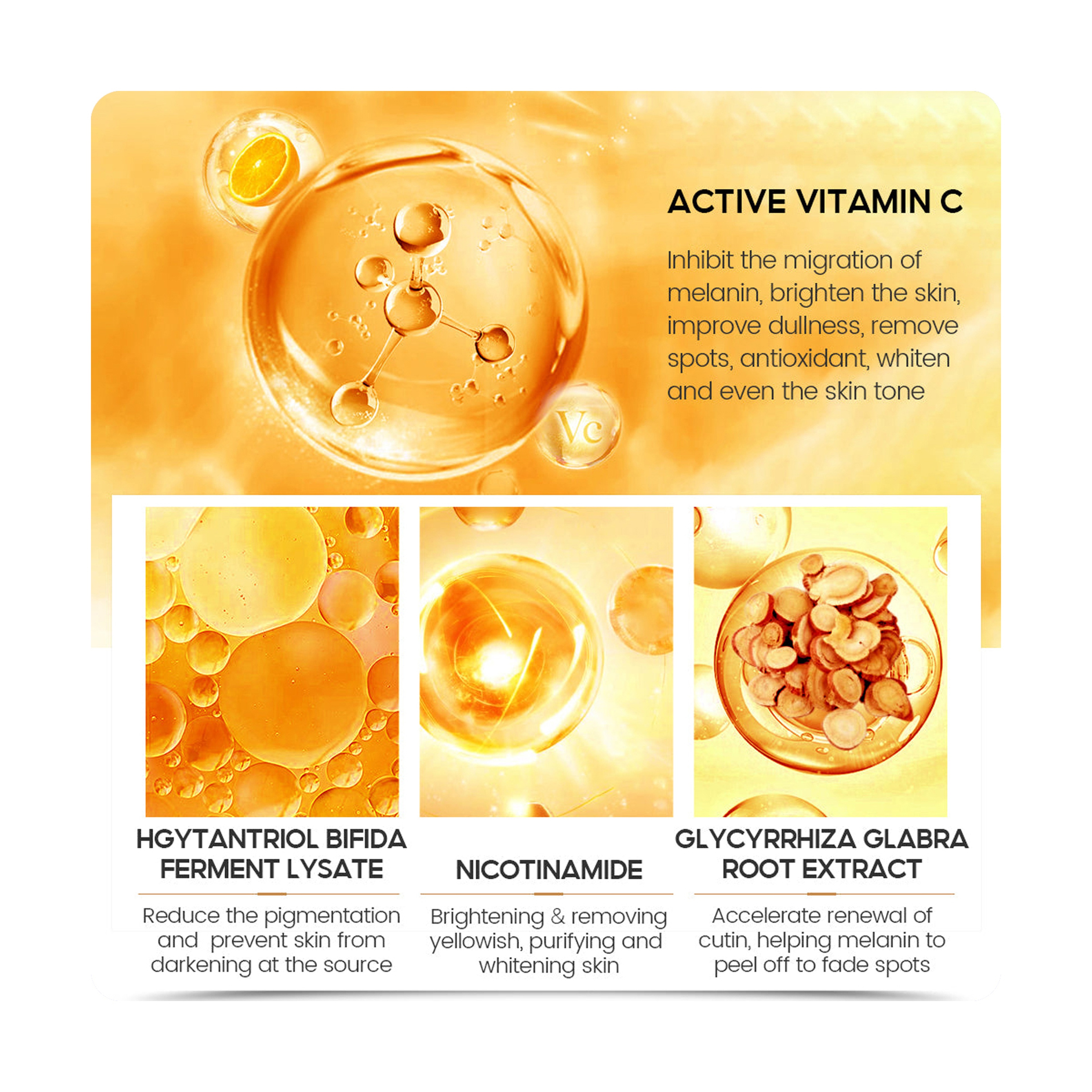 Vibrant Glamour Vitamin C Face Cream for Brightening and Moisturizing 30 g