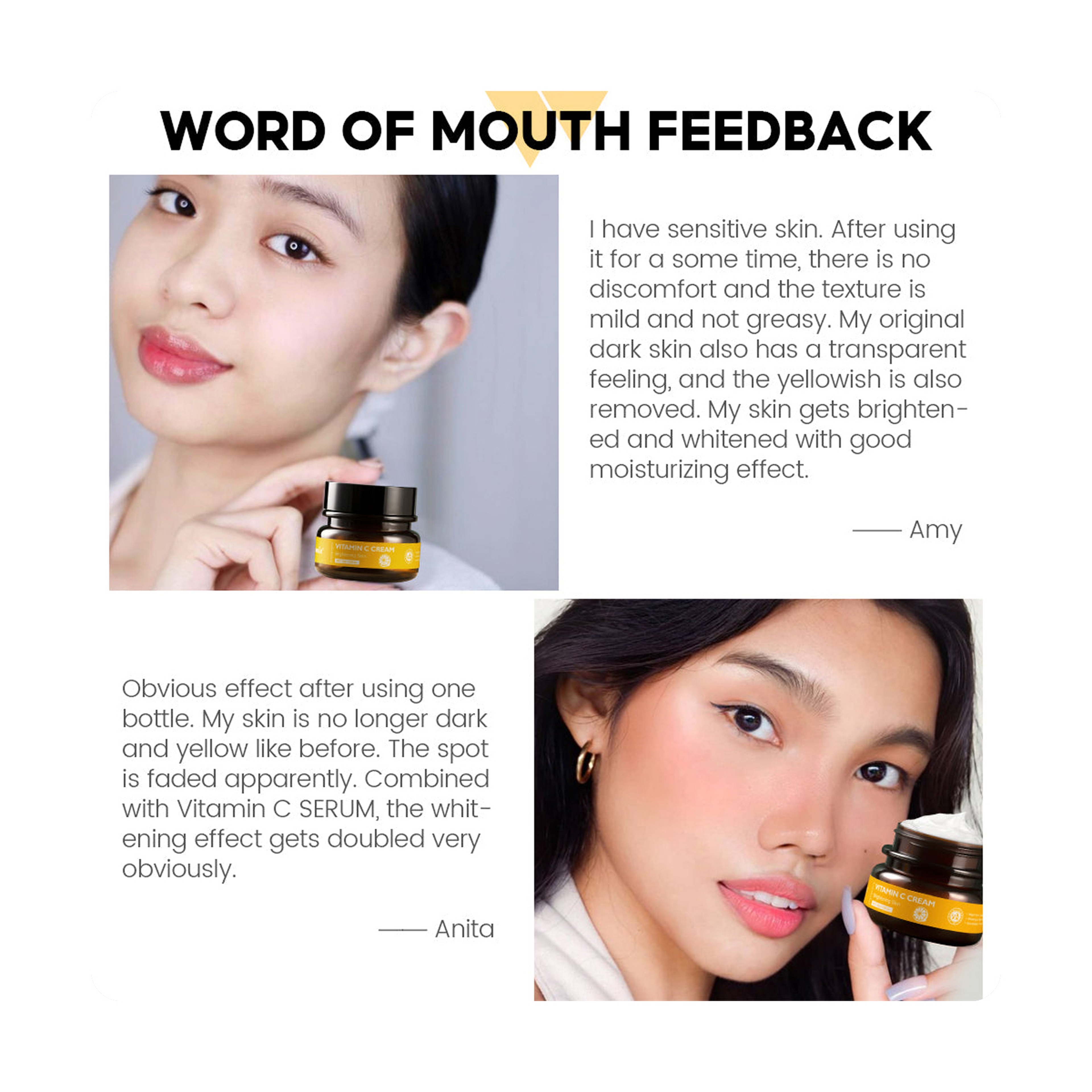 Vibrant Glamour Vitamin C Face Cream for Brightening and Moisturizing 30 g