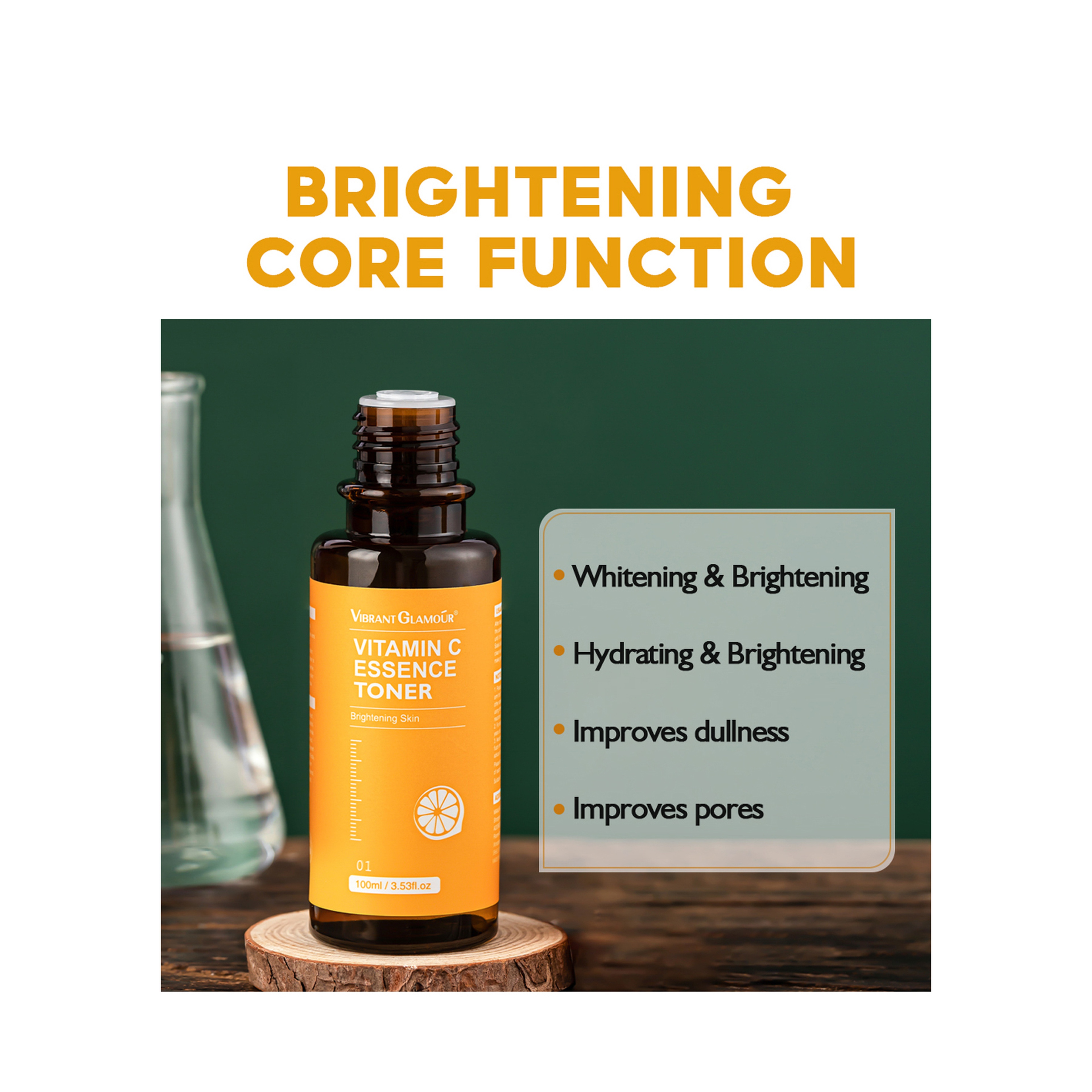 Vibrant Glamour Vitamin C Toner Anti-Pigmentation and Anti-Wrinkle 100 ml