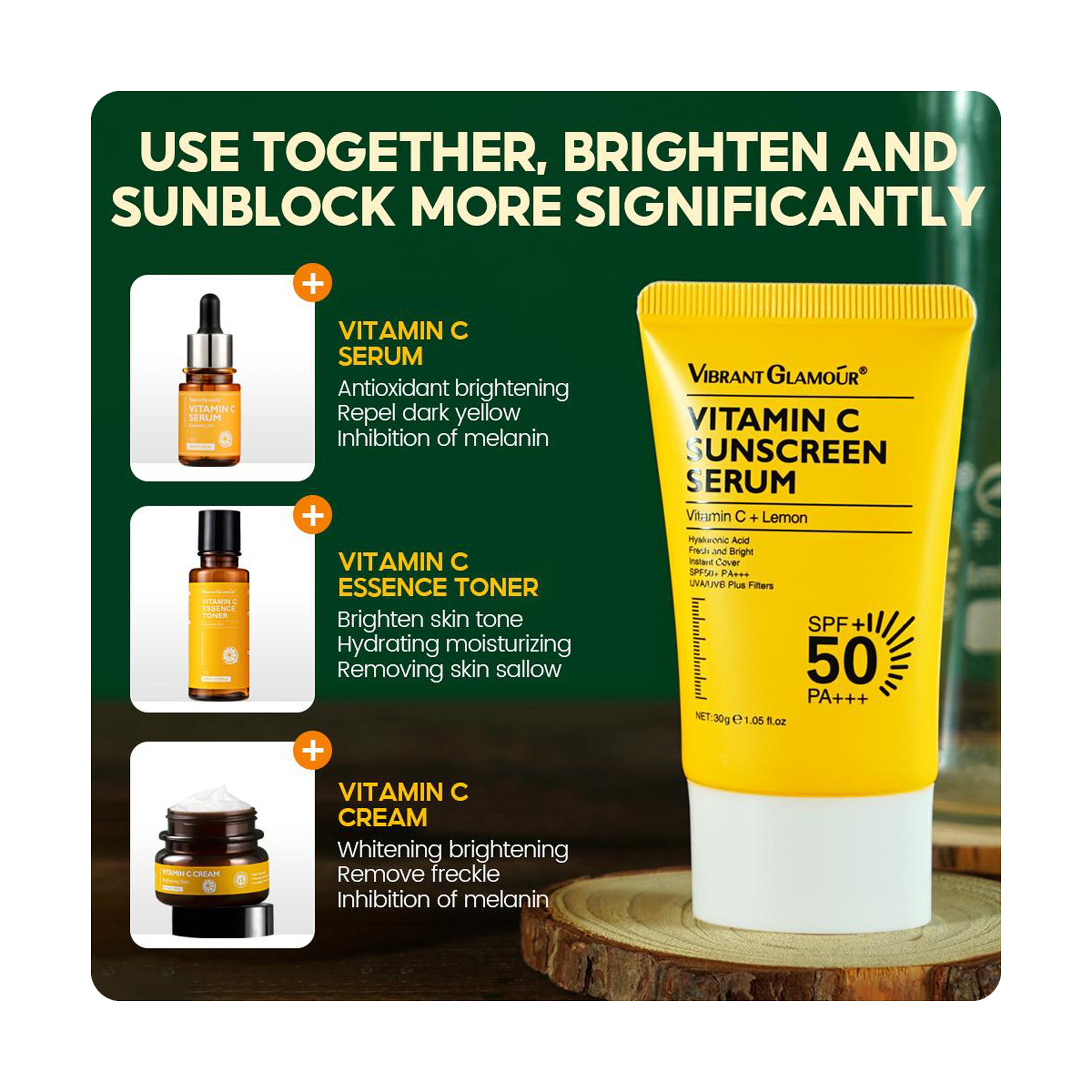 Vibrant Glamour Vitamin C Serum for Sun Protection 30 g