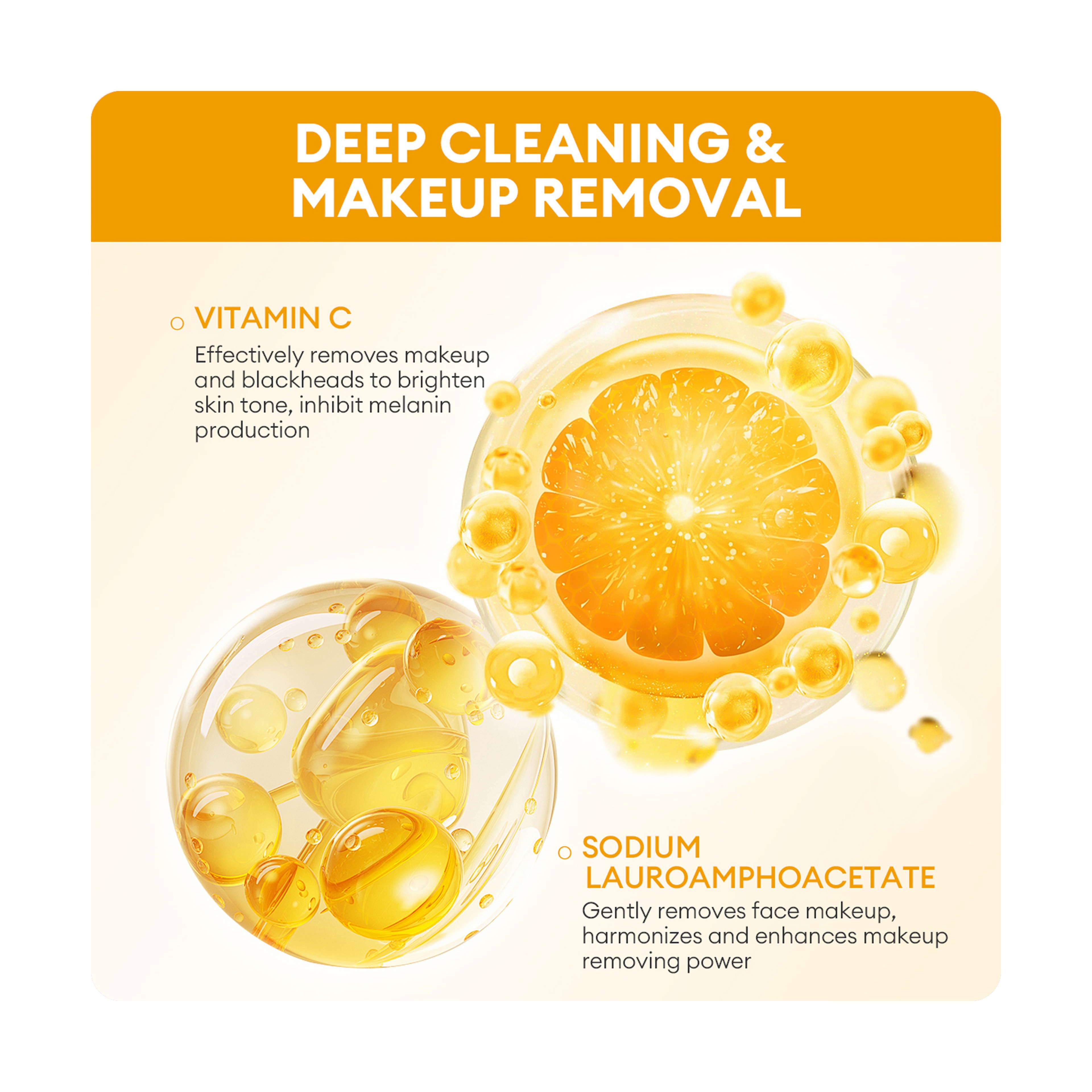 Vibrant Glamour Vitamin C Cleanser and Makeup Remover for Sensitive Skin 200 ml