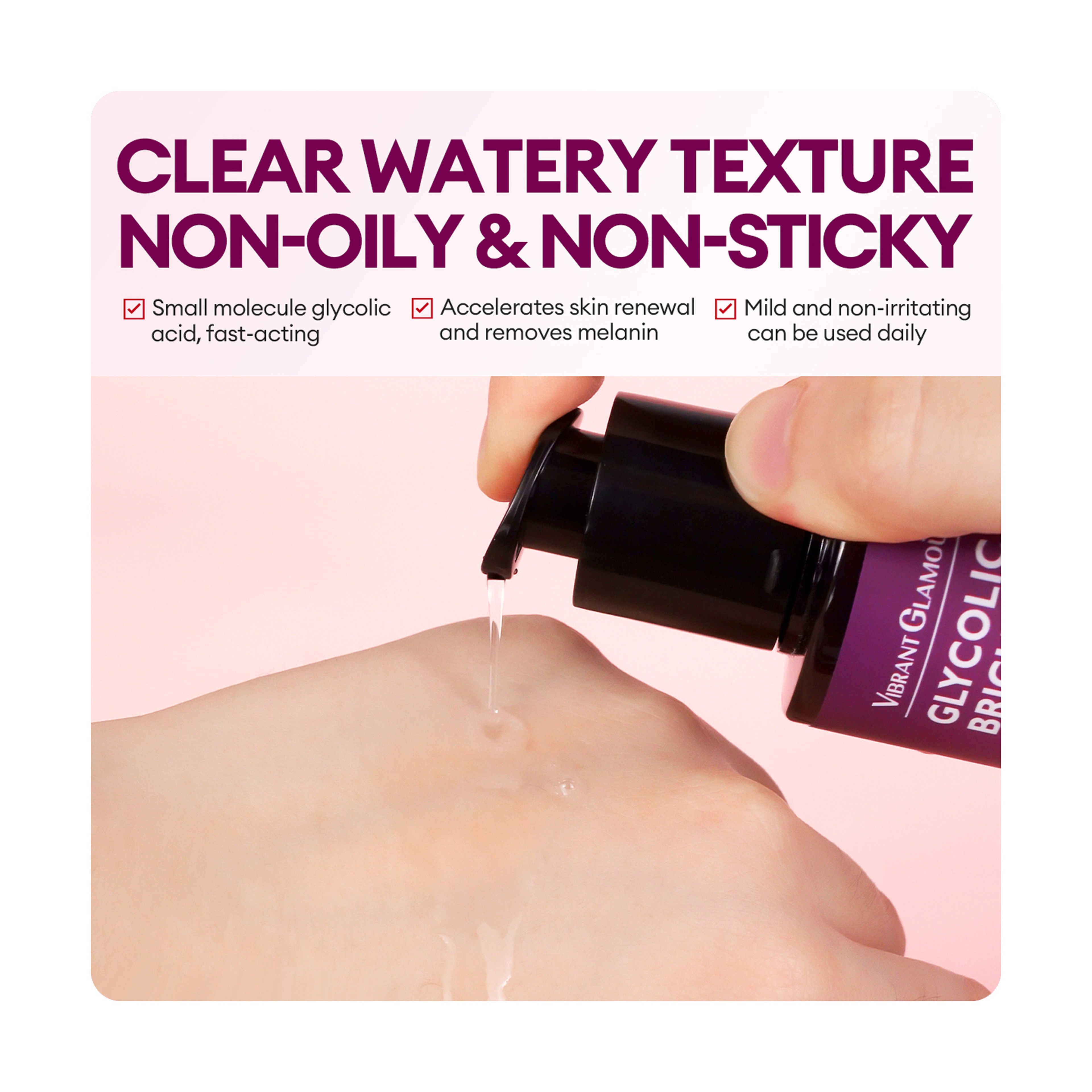 Vibrant Glamour Glycolic Acid Exfoliating Toner 100 ml