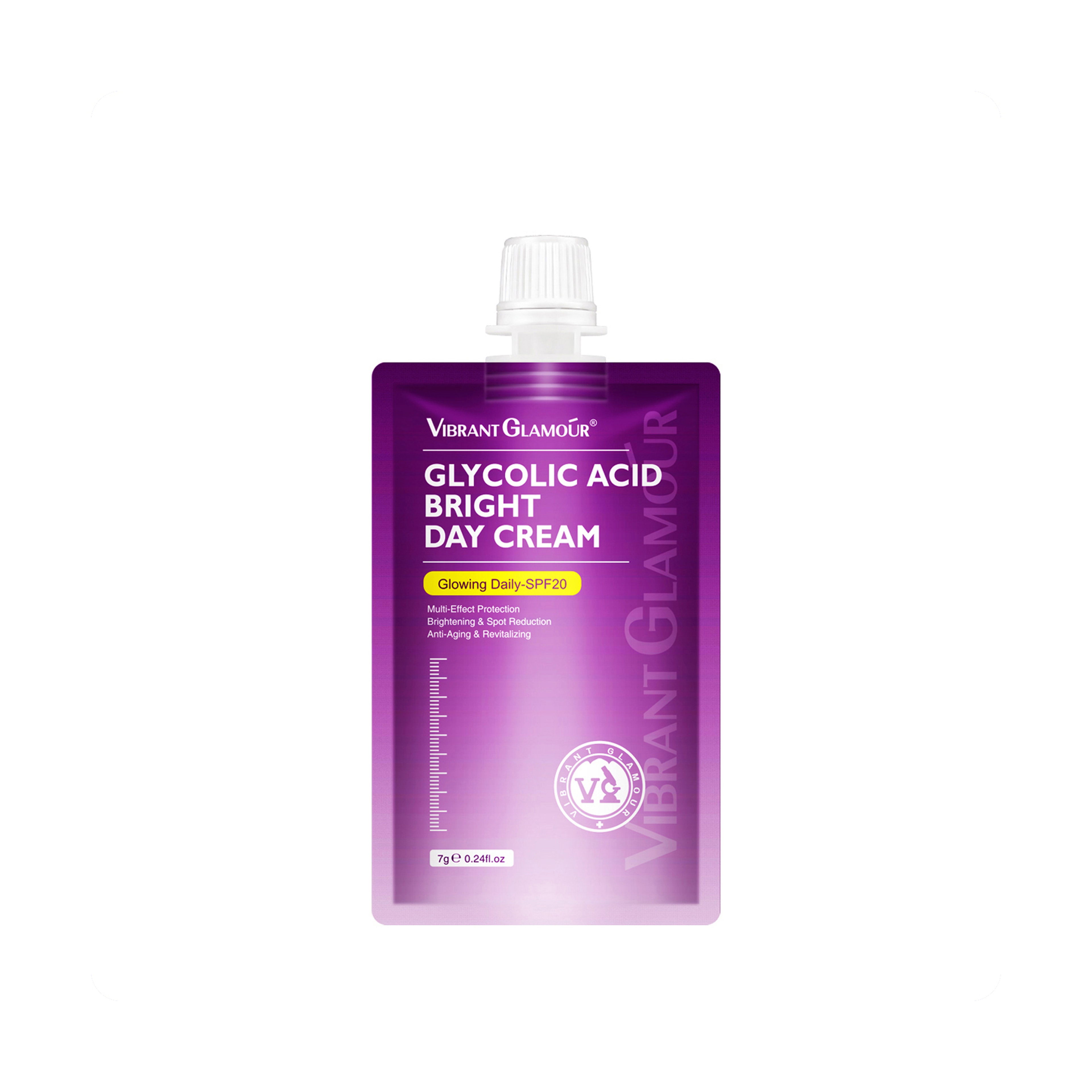 Vibrant Glamour Glycolic Acid Day Cream Anti-Aging and Anti-Wrinkle 7 g