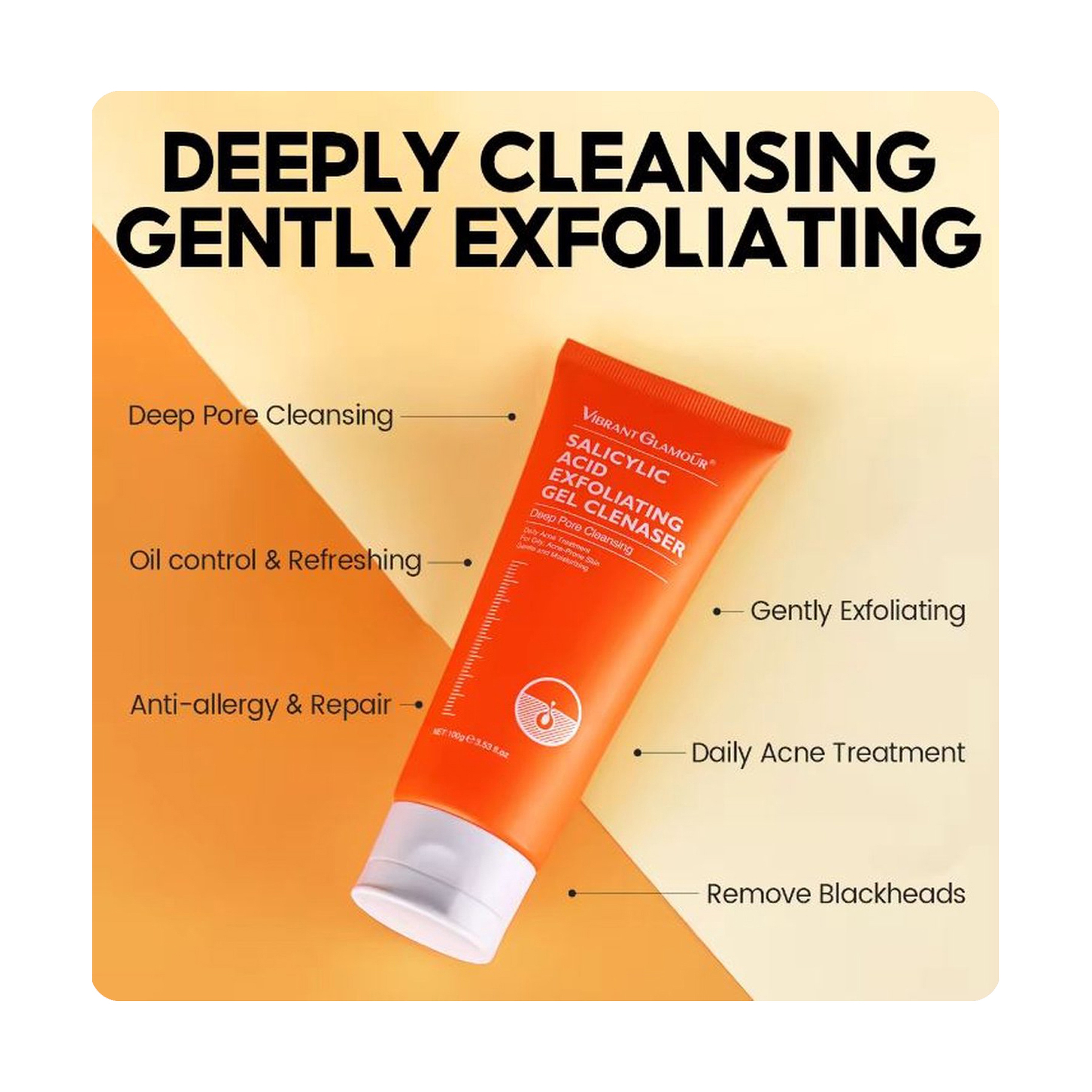 Vibrant Glamour Salicylic Acid Moisturizing Face Wash 100 g