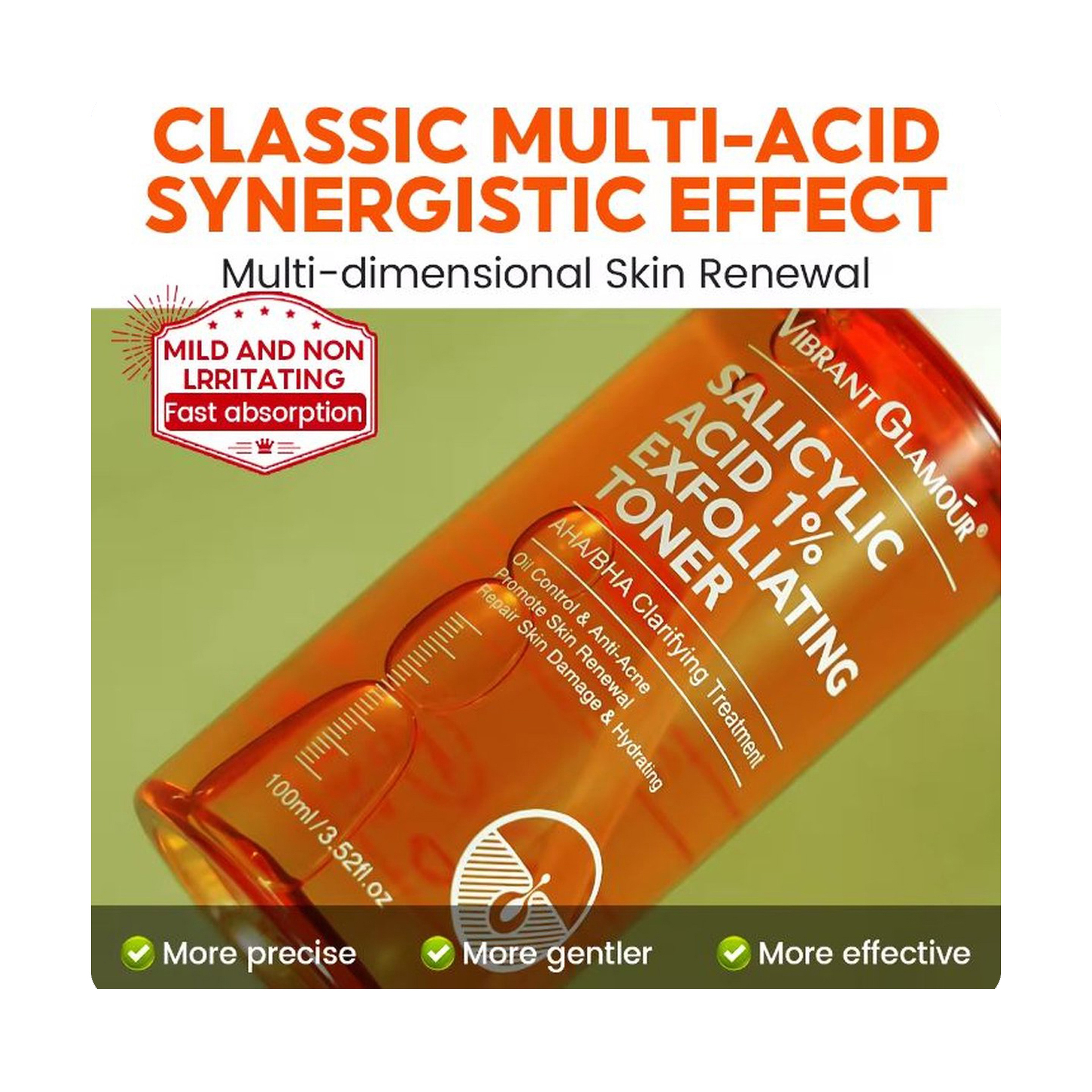 Vibrant Glamour 1% Salicylic Acid Face Toner Anti-Acne 100 ml