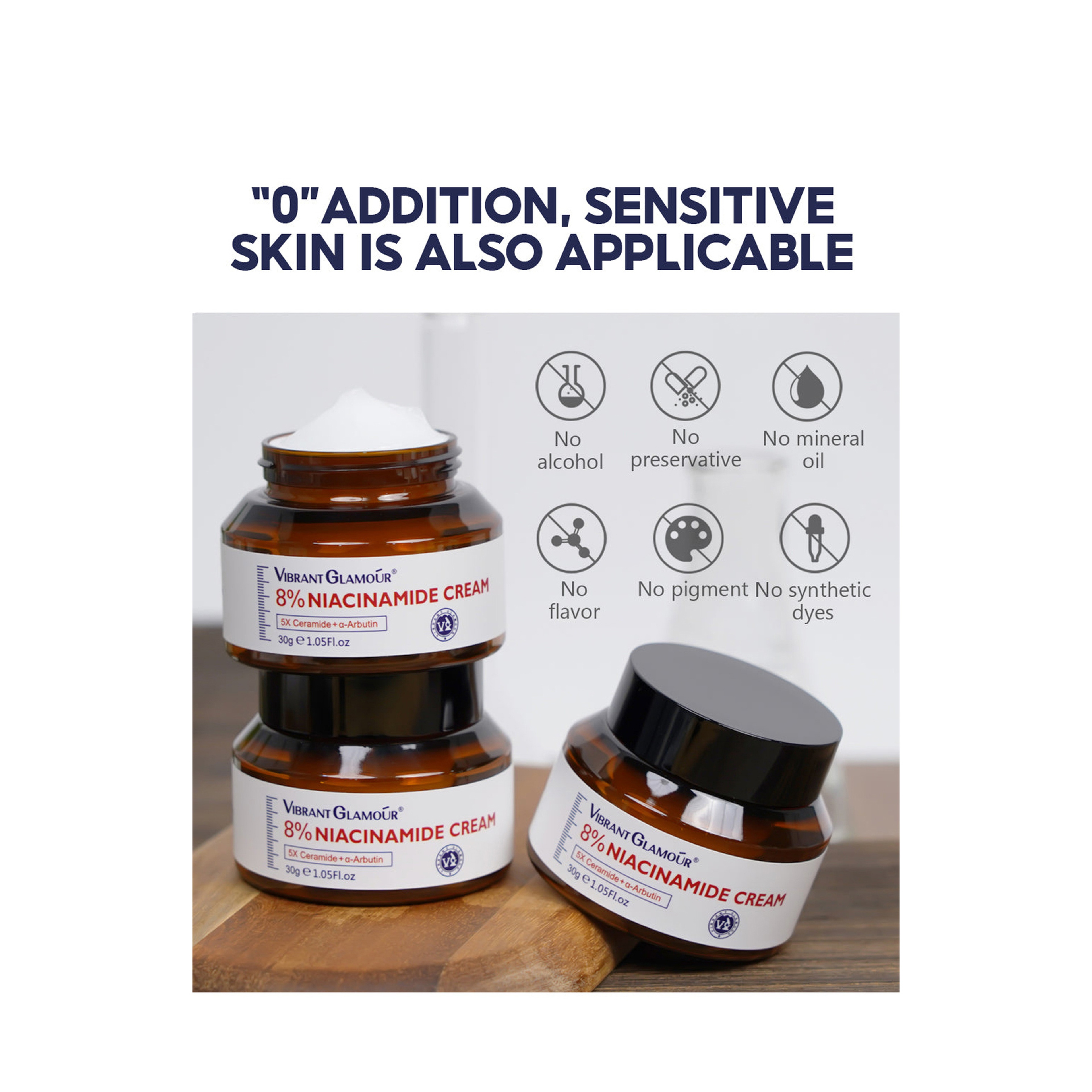 Vibrant Glamour 8% Niacinamide Face Whitening Cream 30 g