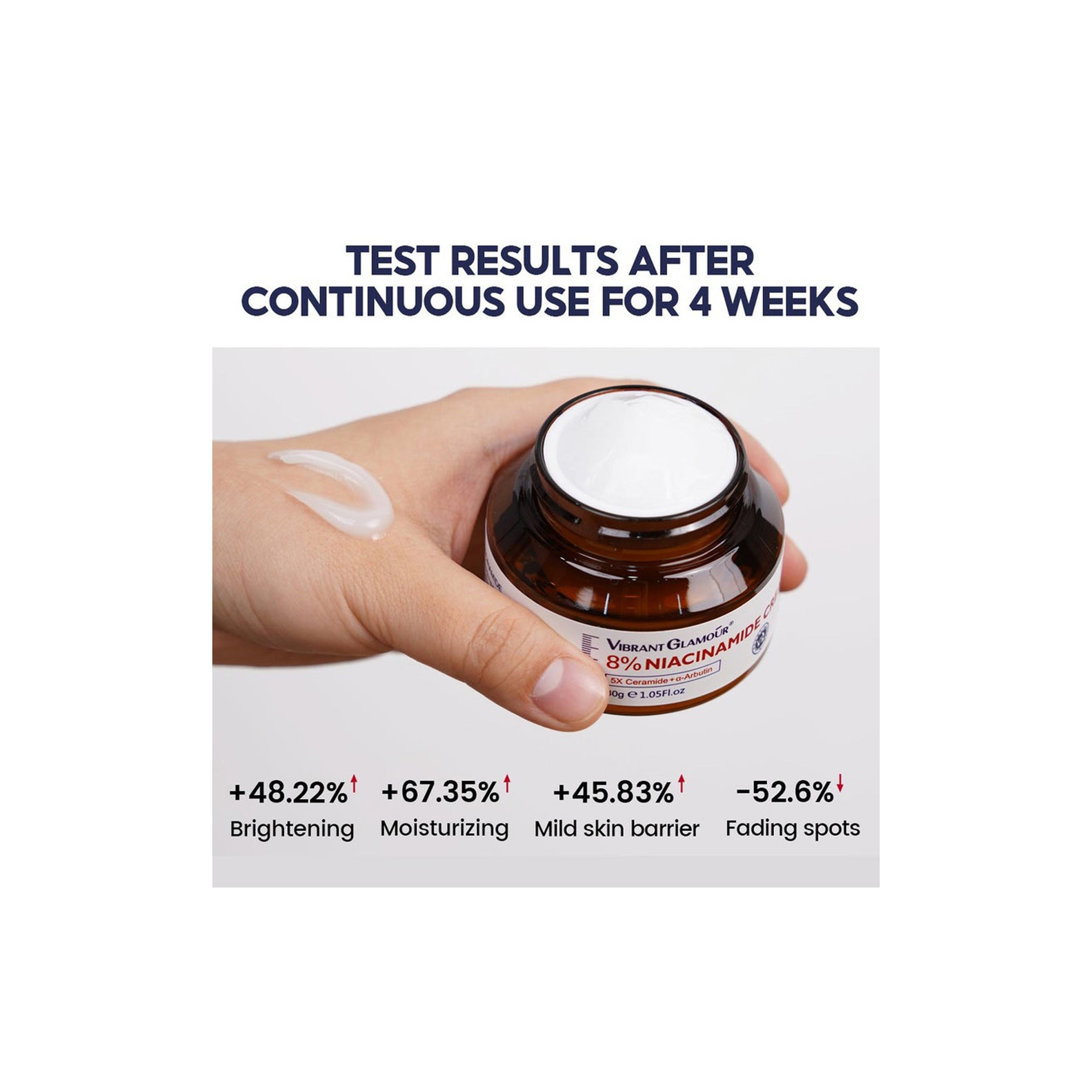 Vibrant Glamour 8% Niacinamide Face Whitening Cream 30 g