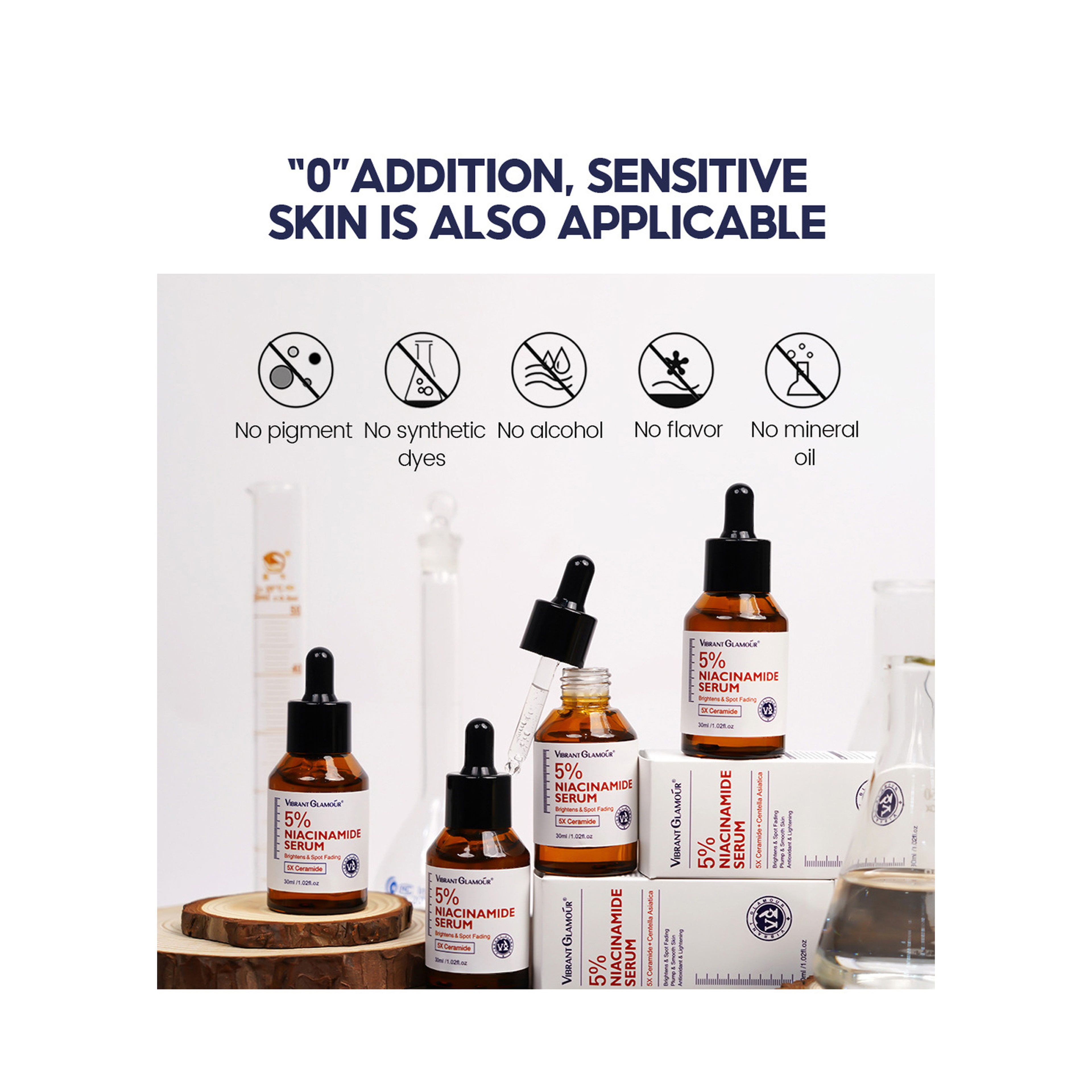 Vibrant Glamour 5% Niacinamide Serum for Brightening and Anti-Wrinkle 30 ml