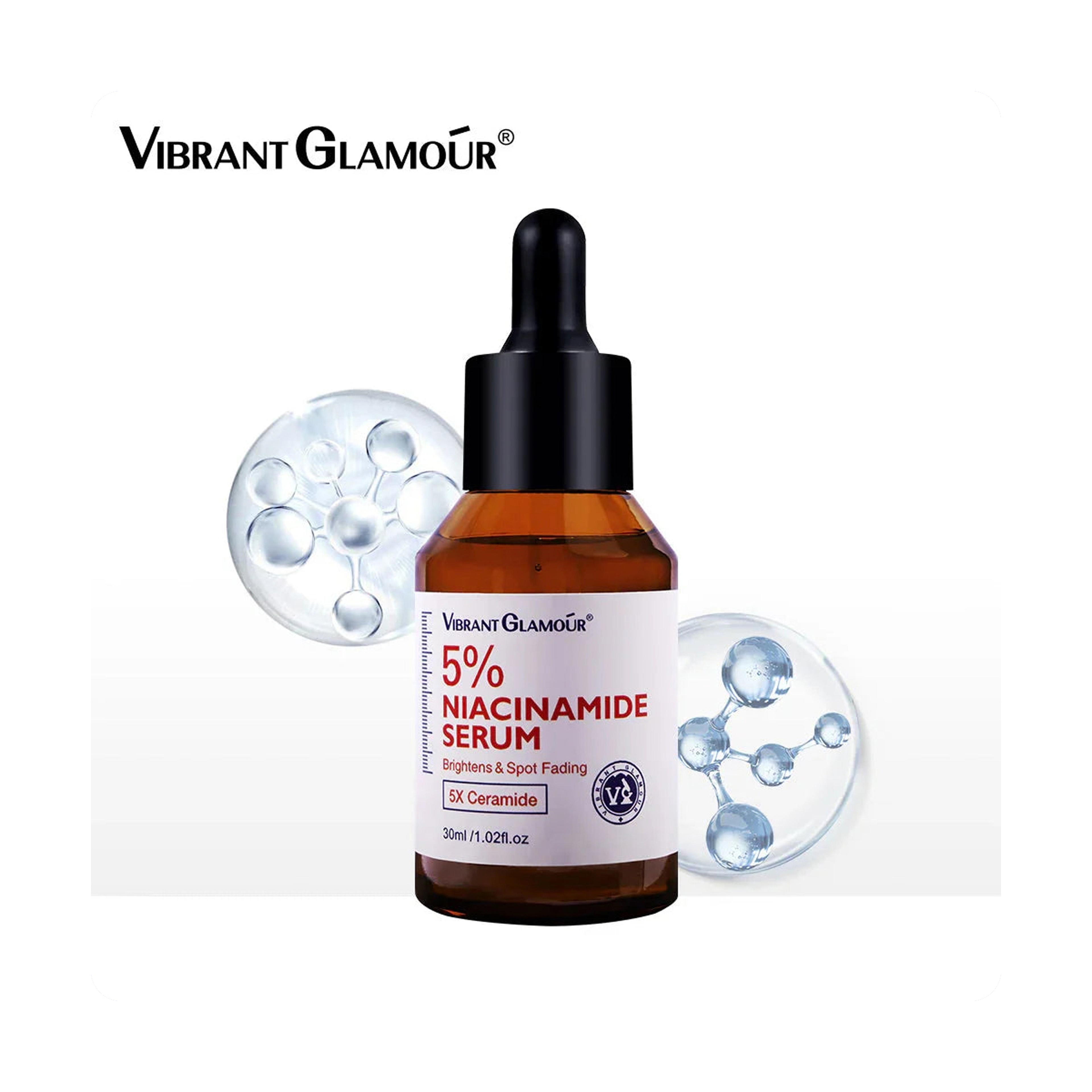 Vibrant Glamour 5% Niacinamide Serum for Brightening and Anti-Wrinkle 30 ml