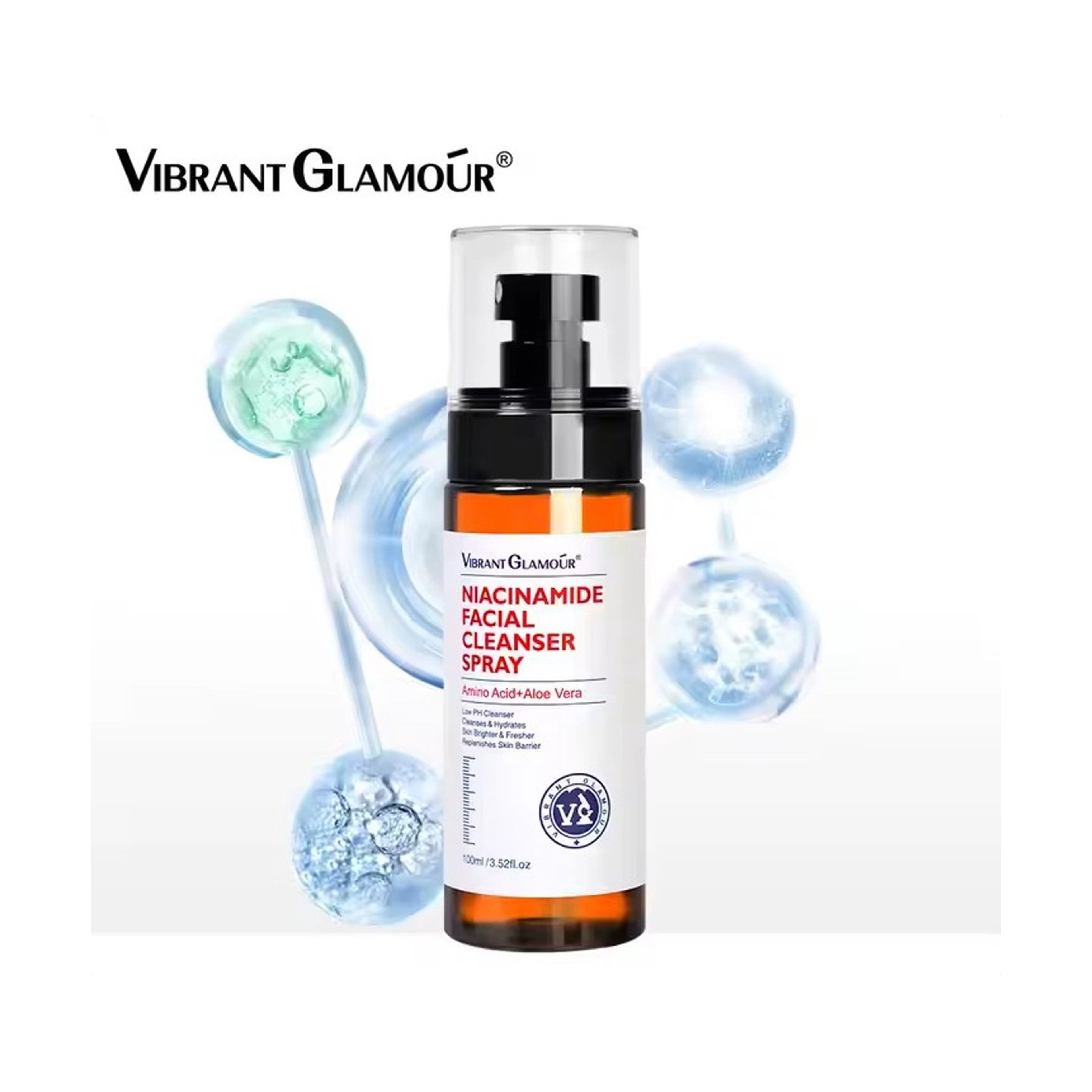 Vibrant Glamour Niacinamide Facial Spray Cleansing and Moisturizing 100 ml